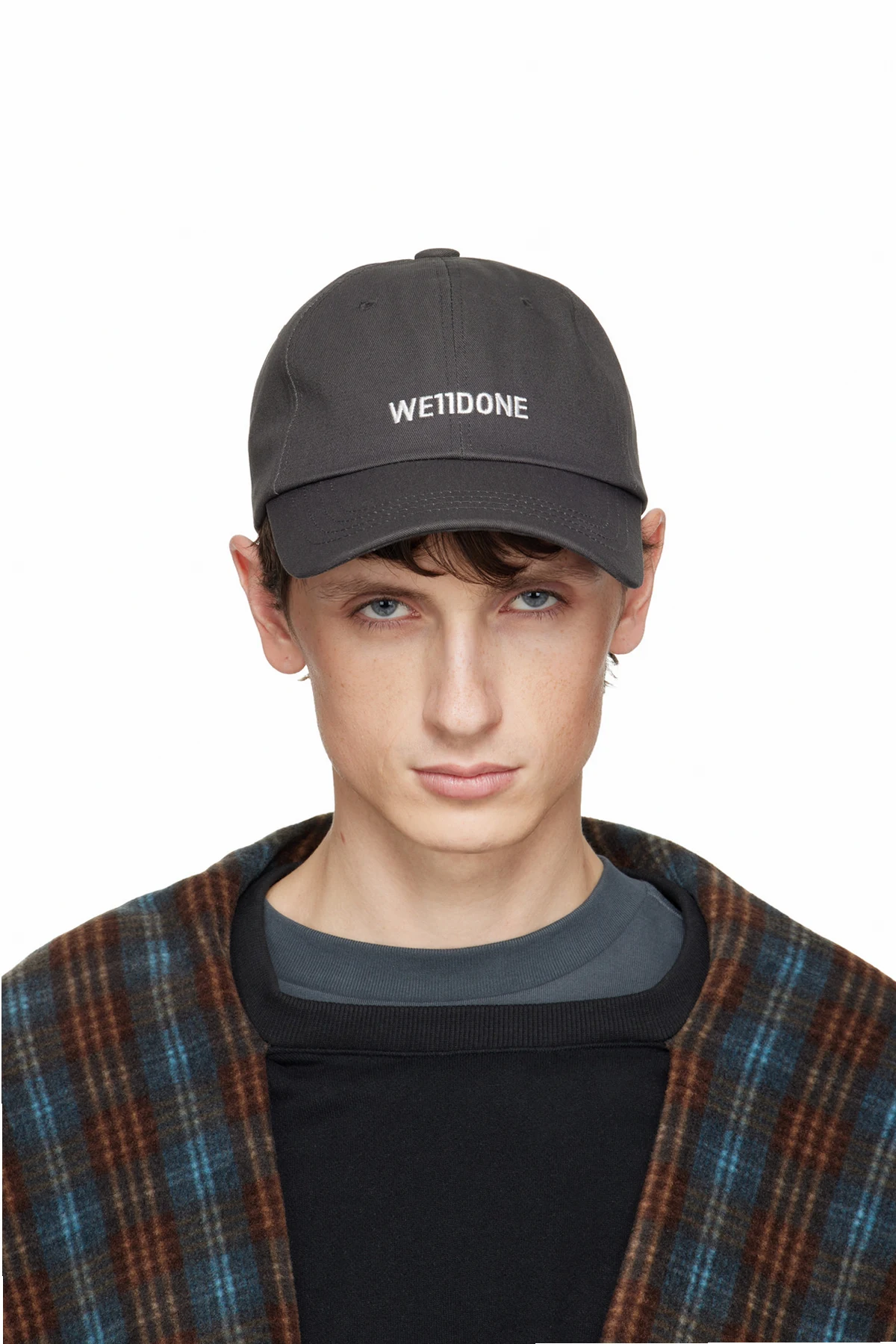 Gray Basic Small Logo Cap