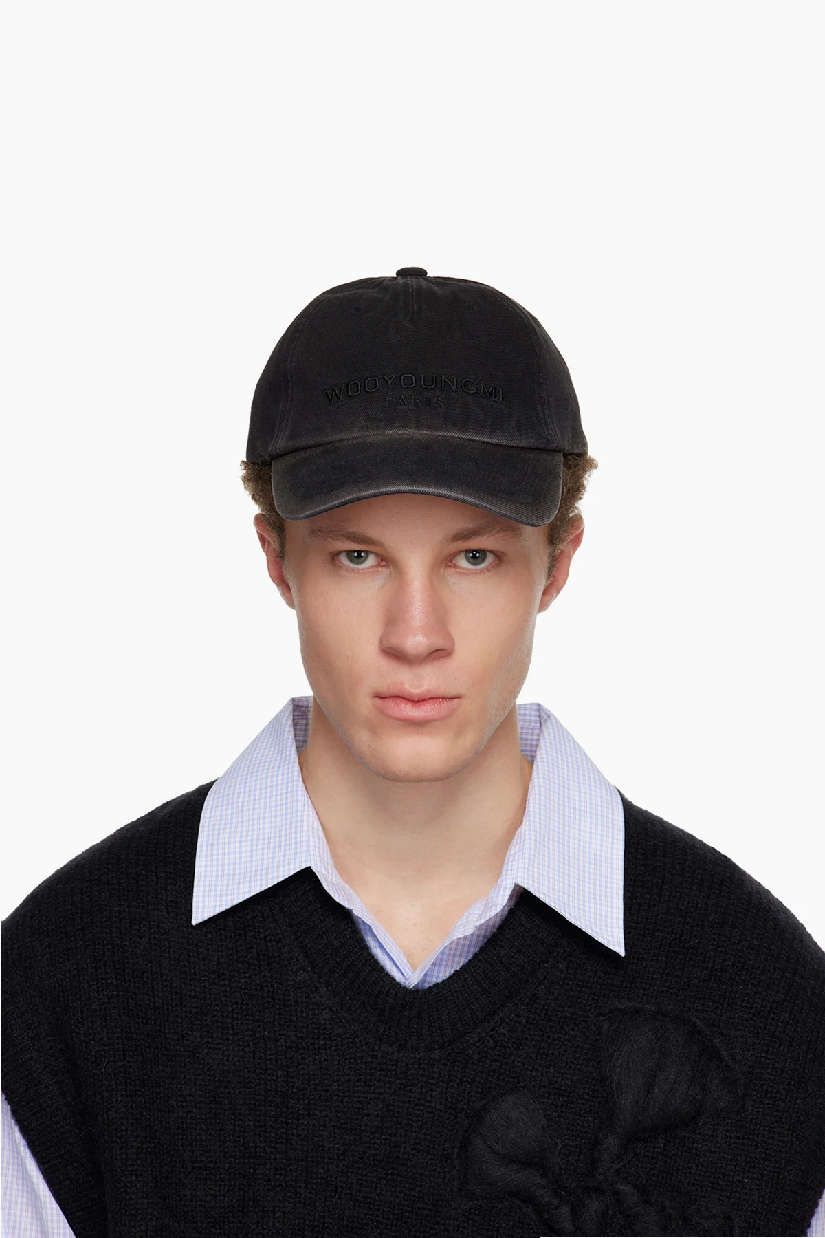 Black Dyed Denim Ball Cap