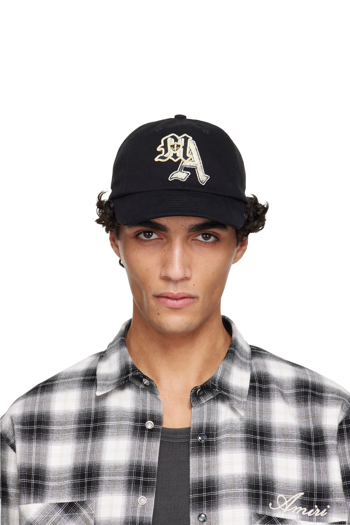 Black Varsity Patch Cap