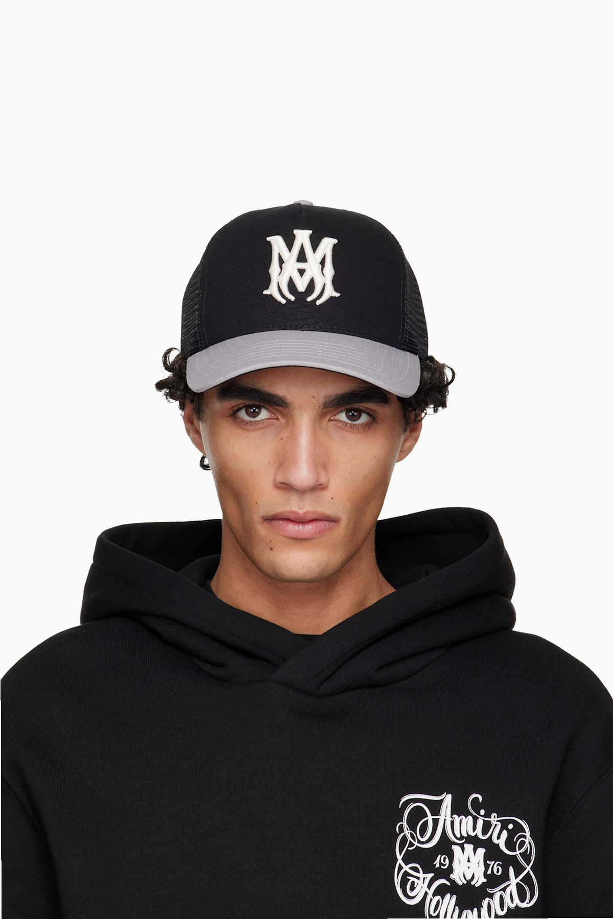 Black & Gray MA Trucker Cap