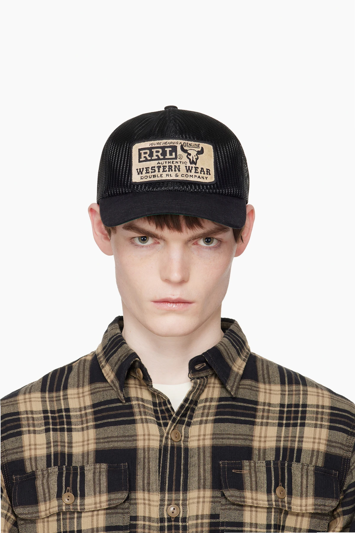 Black Western Trucker Cap