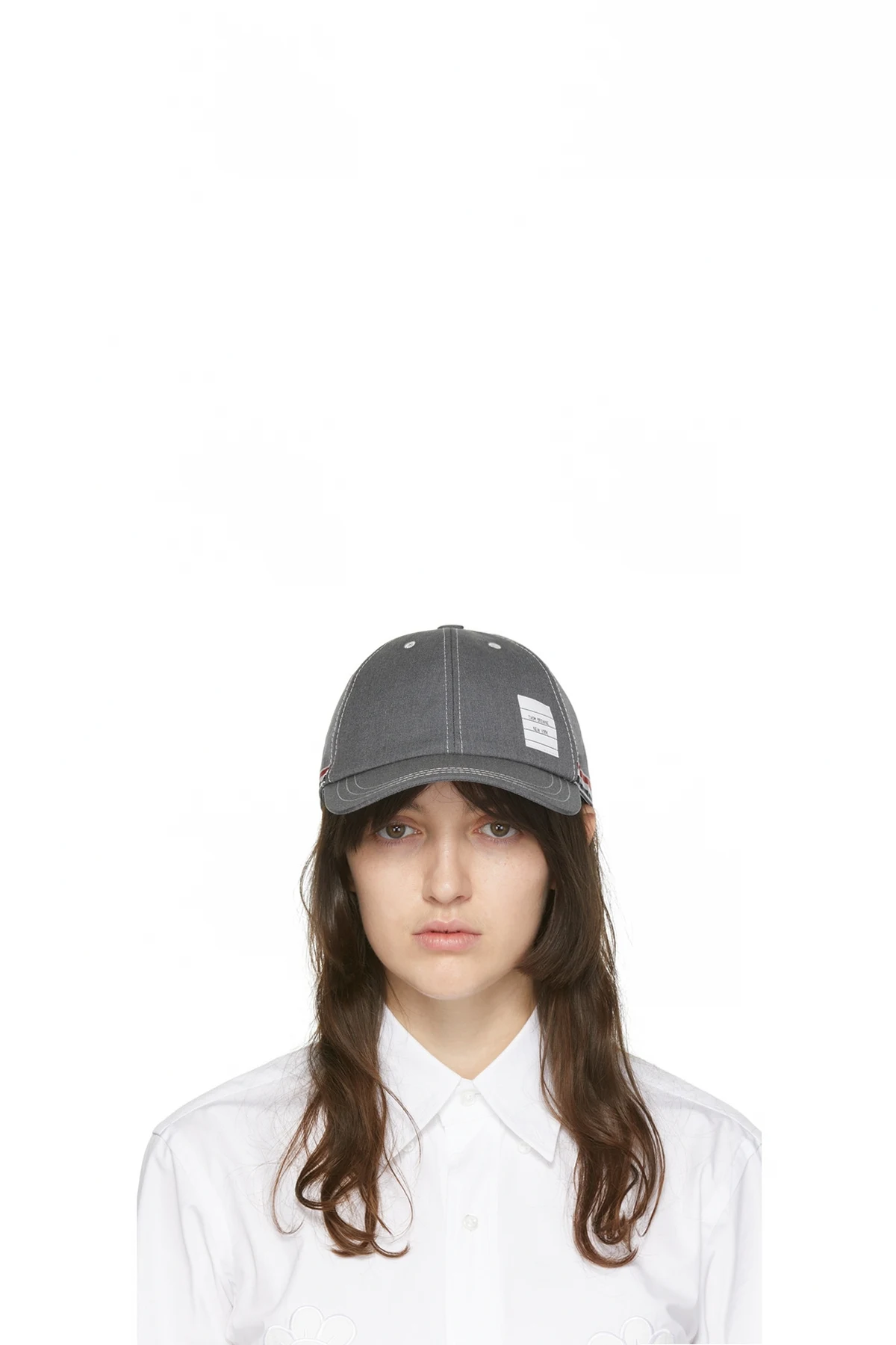 Grey 6-Panel Baseball Cap