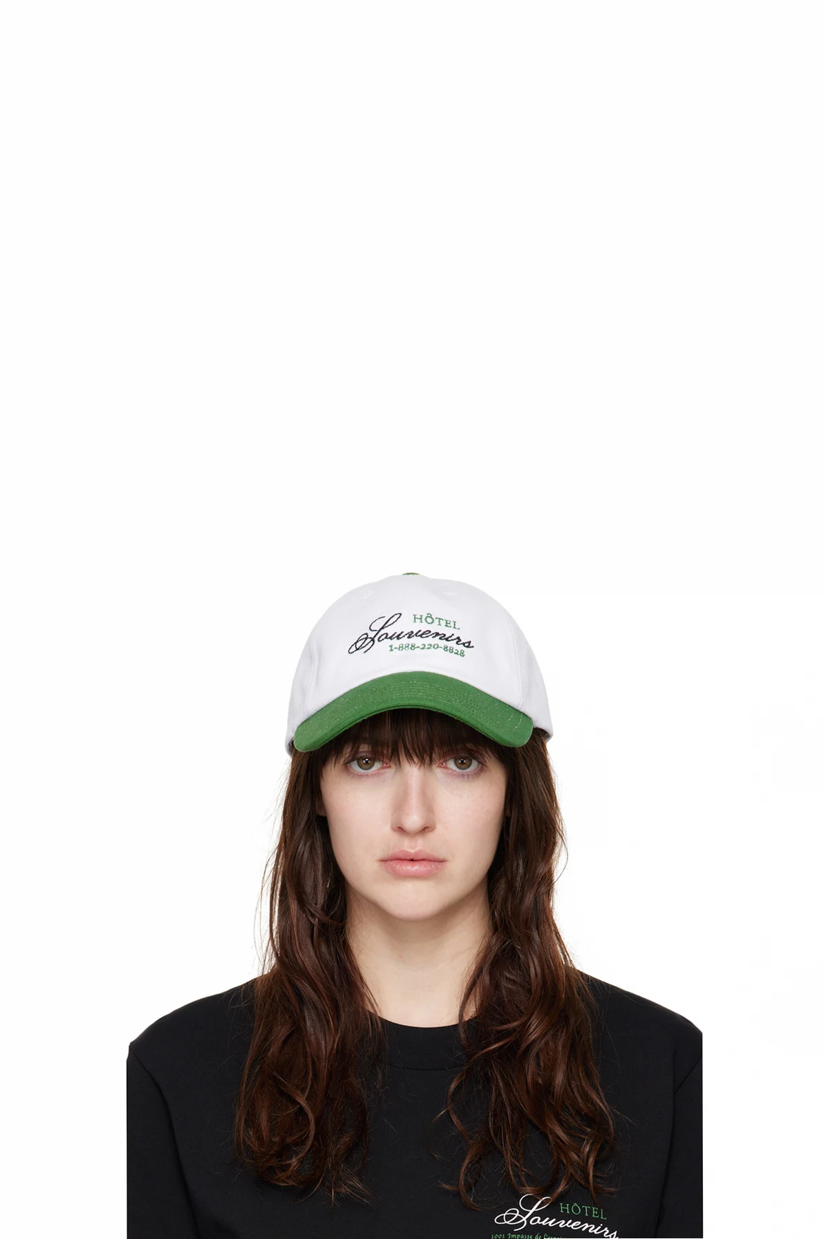 White JJJJound Edition 'Hôtel Souvenirs' Cap