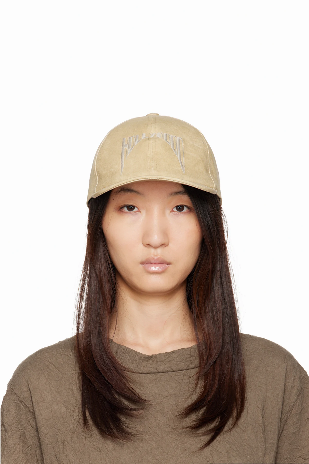 Beige 'Hollywood' Baseball Cap