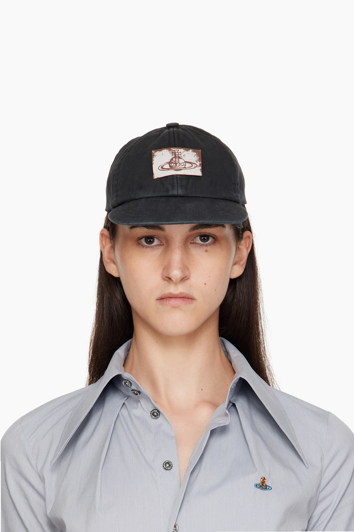 Black Cotton Twill Baseball Cap