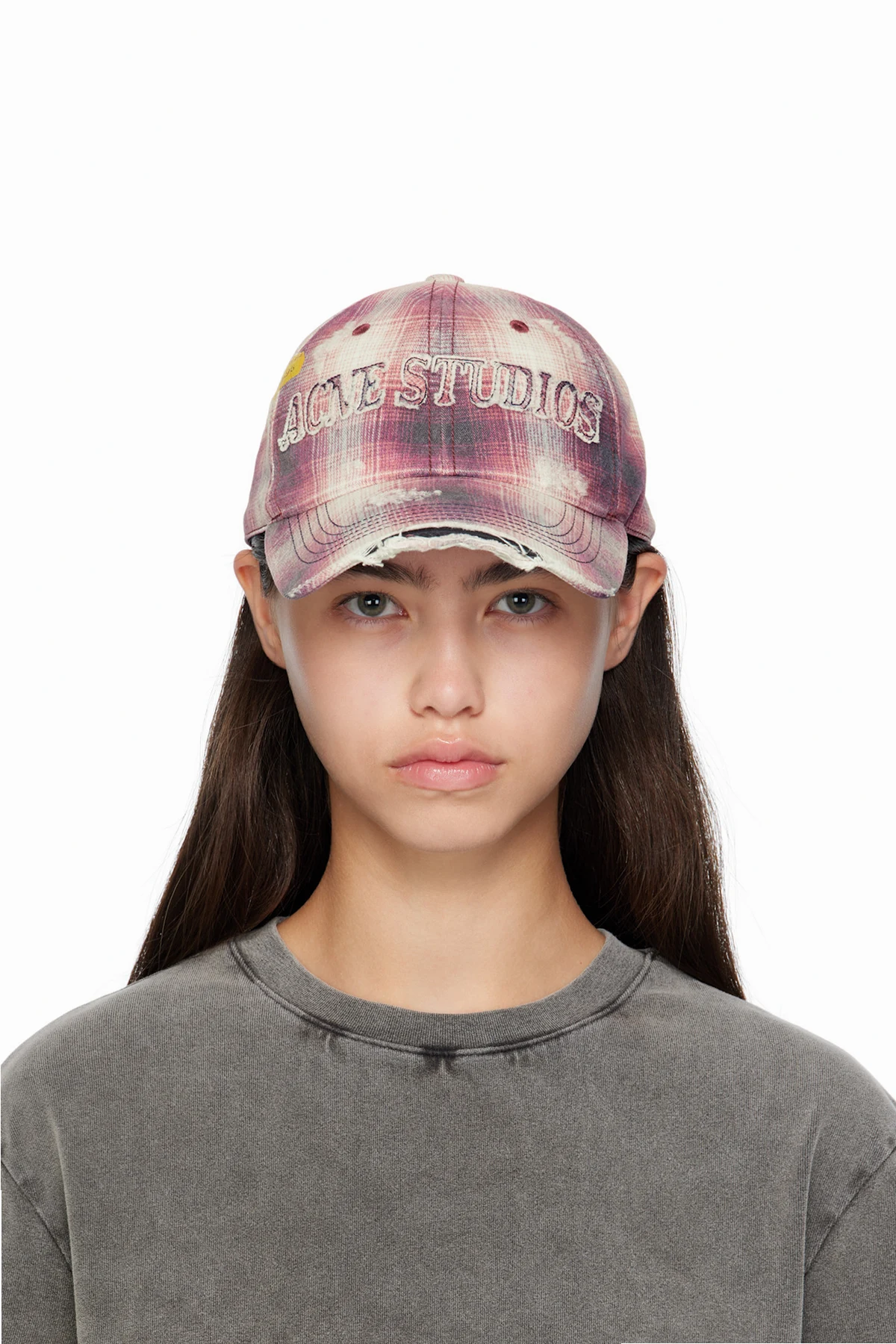 Pink Distressed Cap