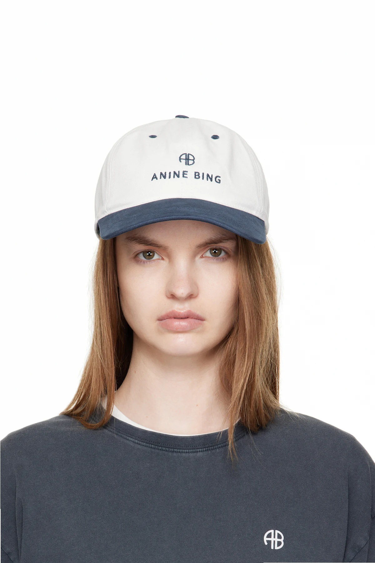 Off-White & Navy Jeremy Cap