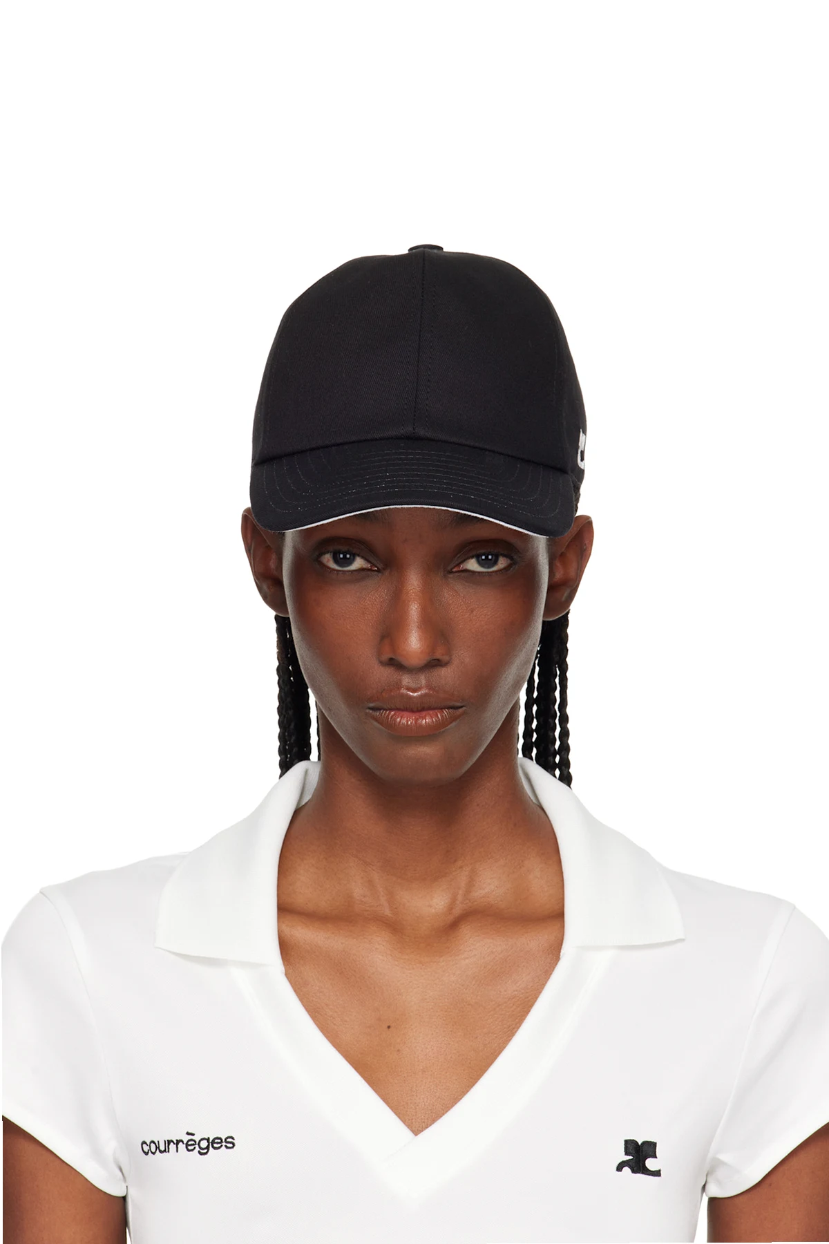 Black Signature 'AC' Cotton Cap