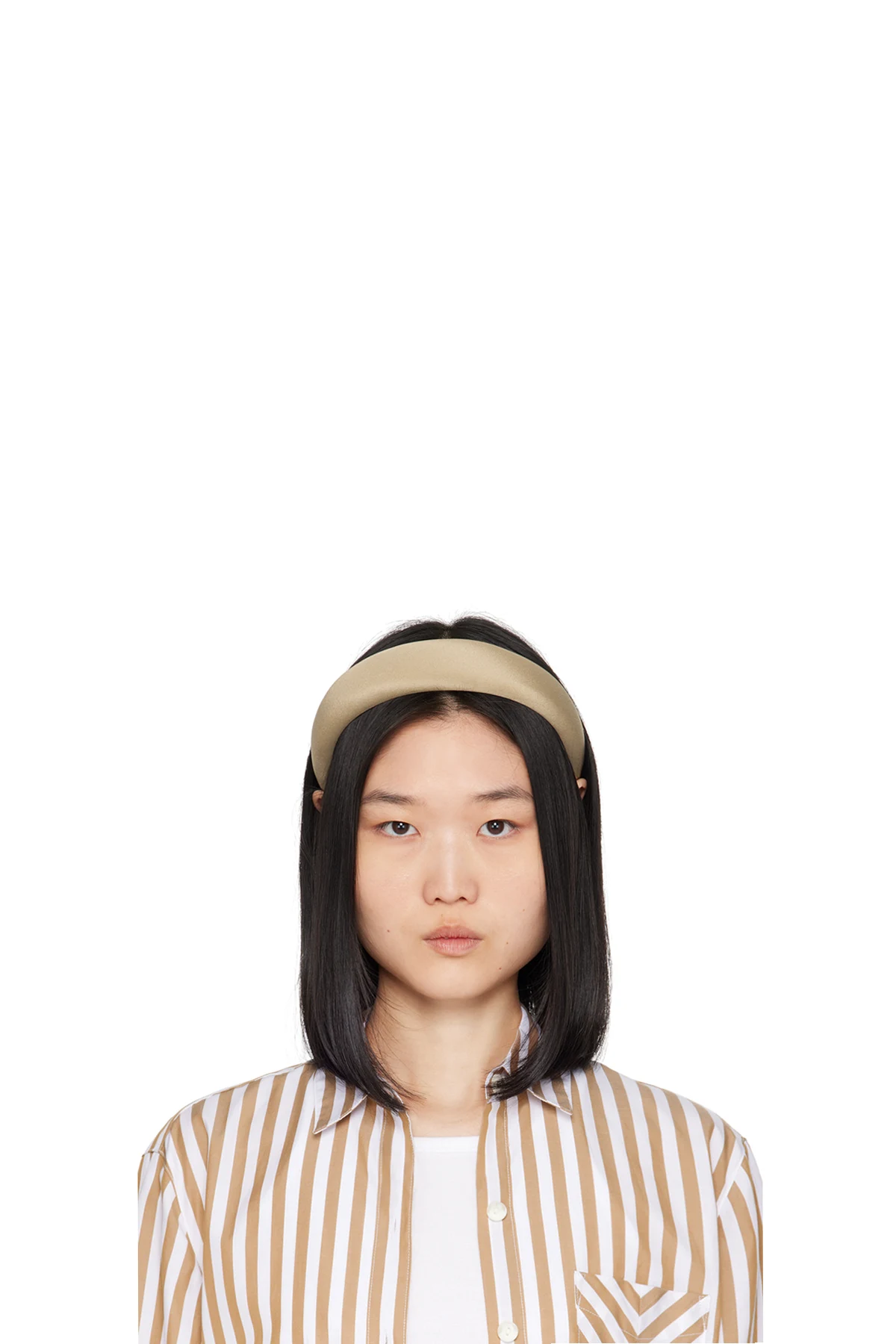 Taupe Classic Puffy Headband