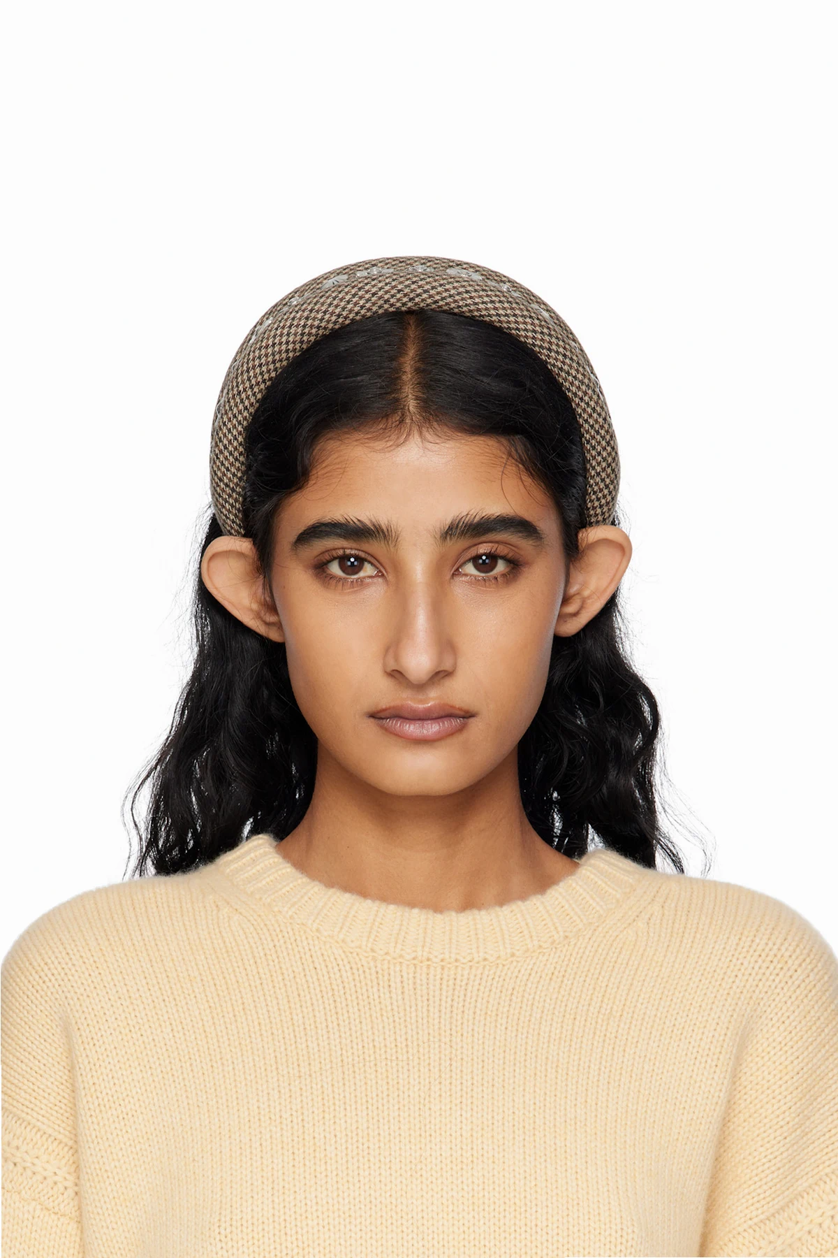 Beige Metal Headband