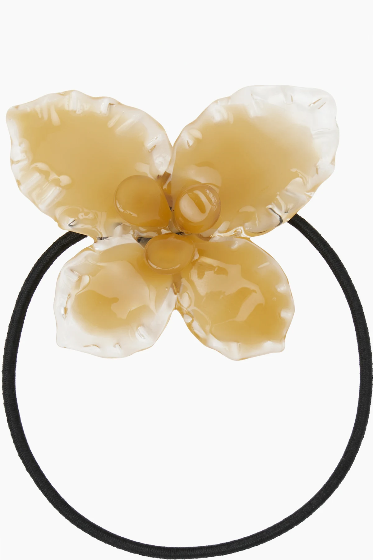 Yellow Fantasy Flower Hair Tie