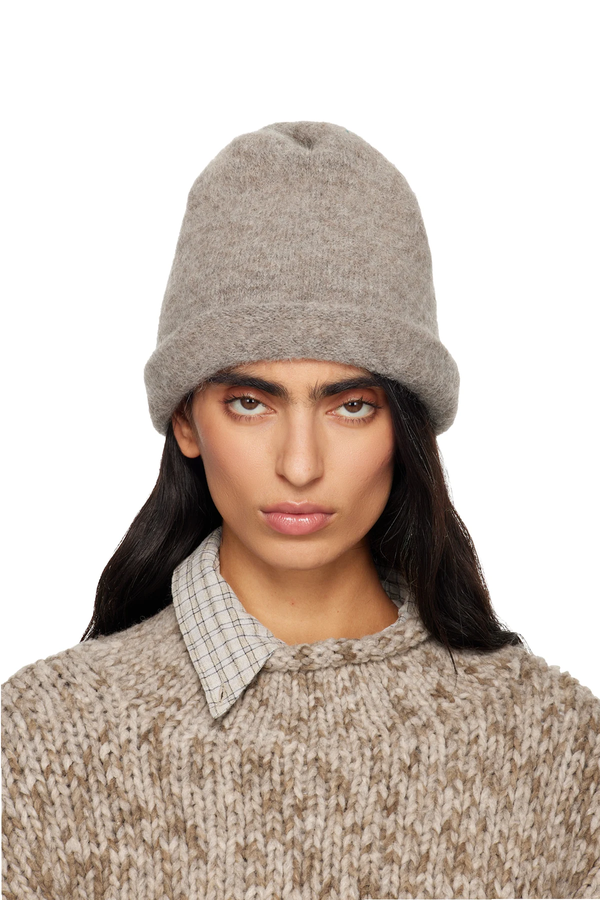 Gray Knot Beanie