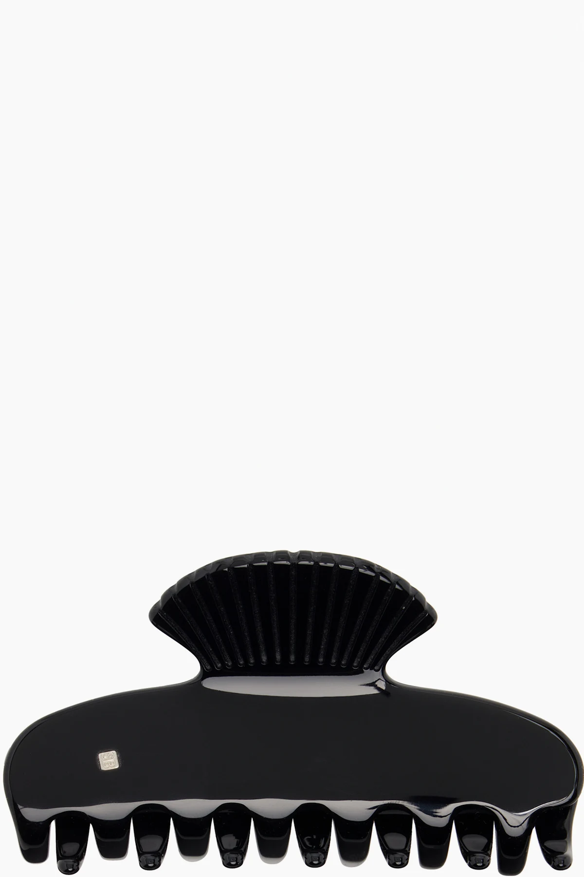 Black Small Fan Shell Claw Clip