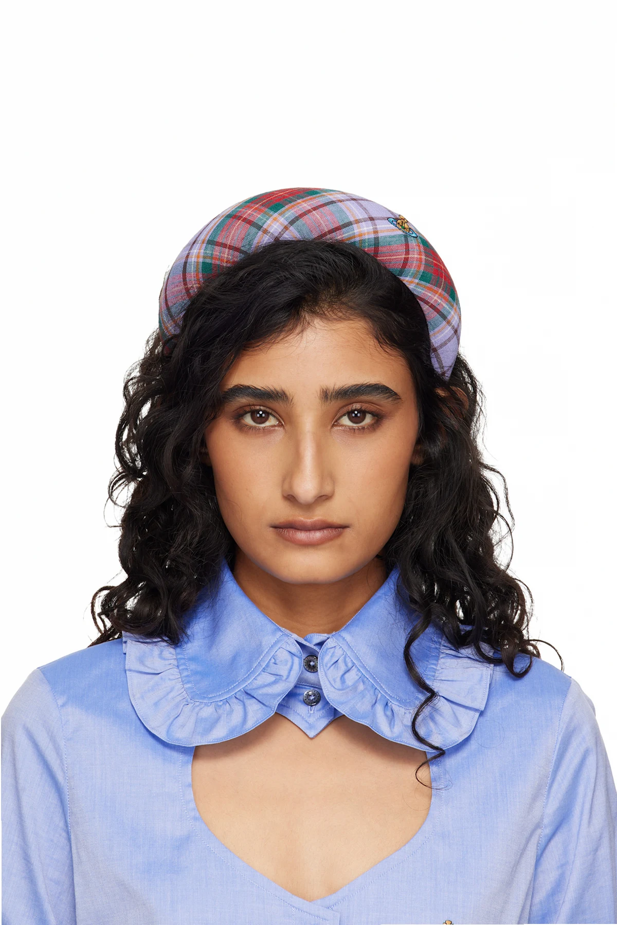 Purple & Red Louth Tartan Large Headband