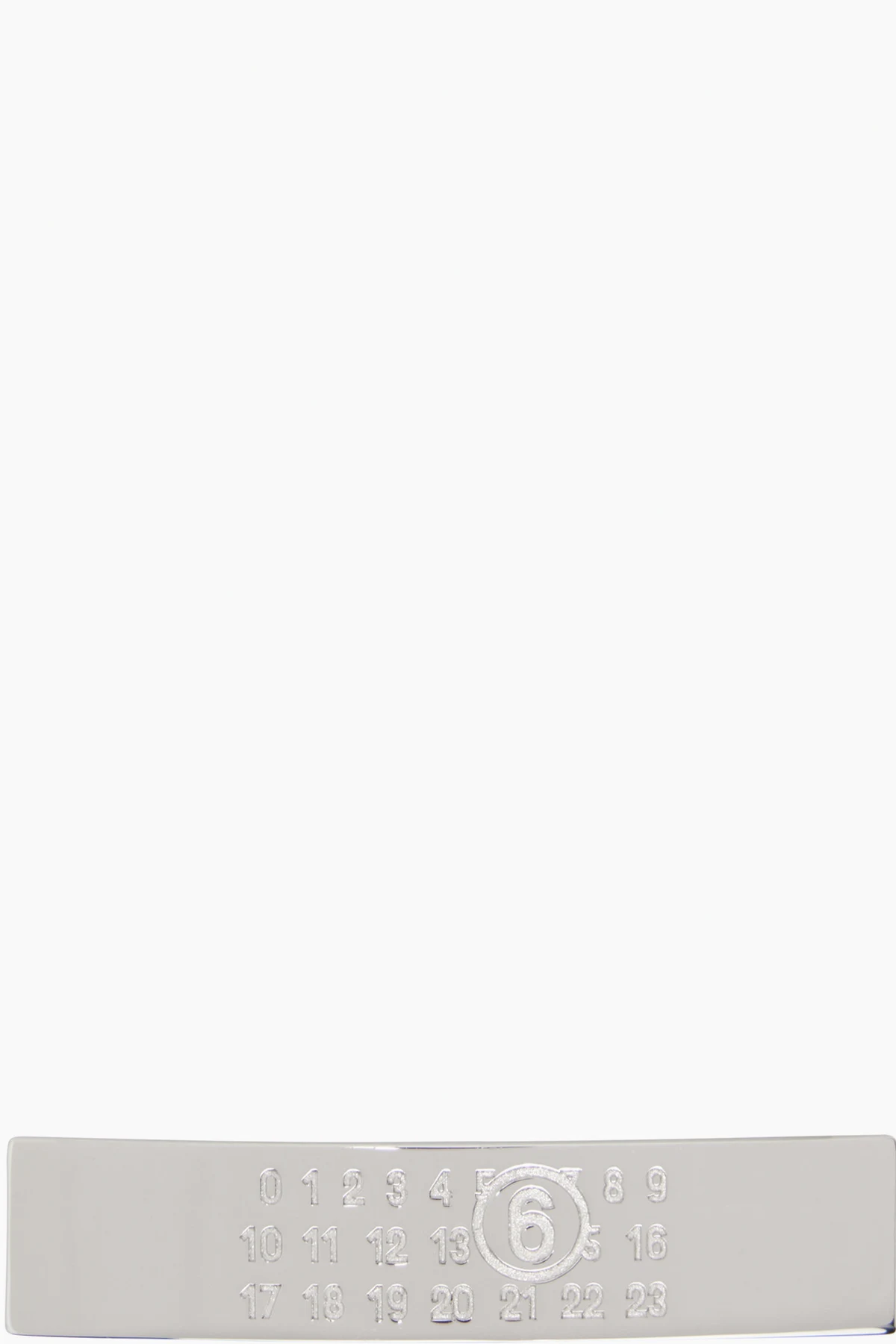 Silver Numeric Hair Clip