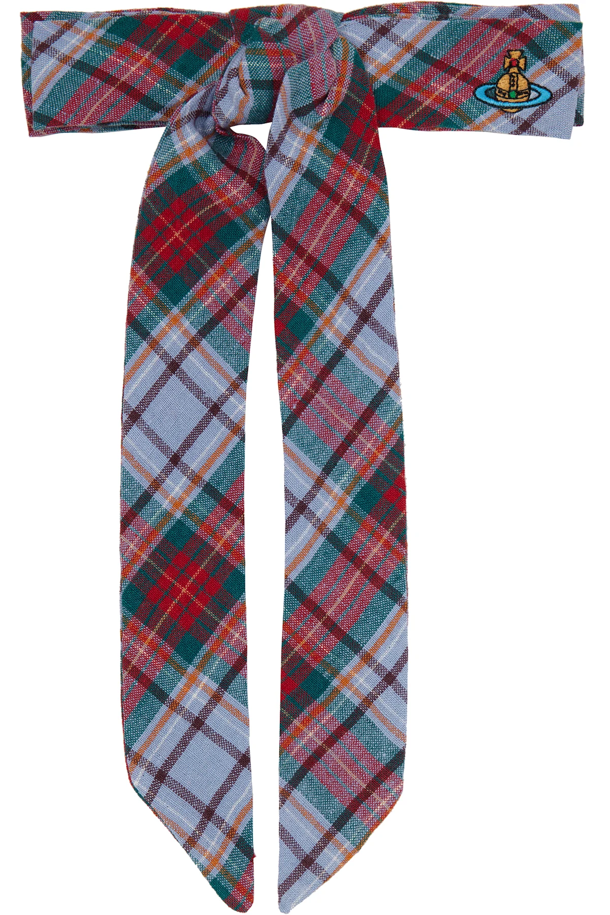 Red & Purple Tartan Hair Clip