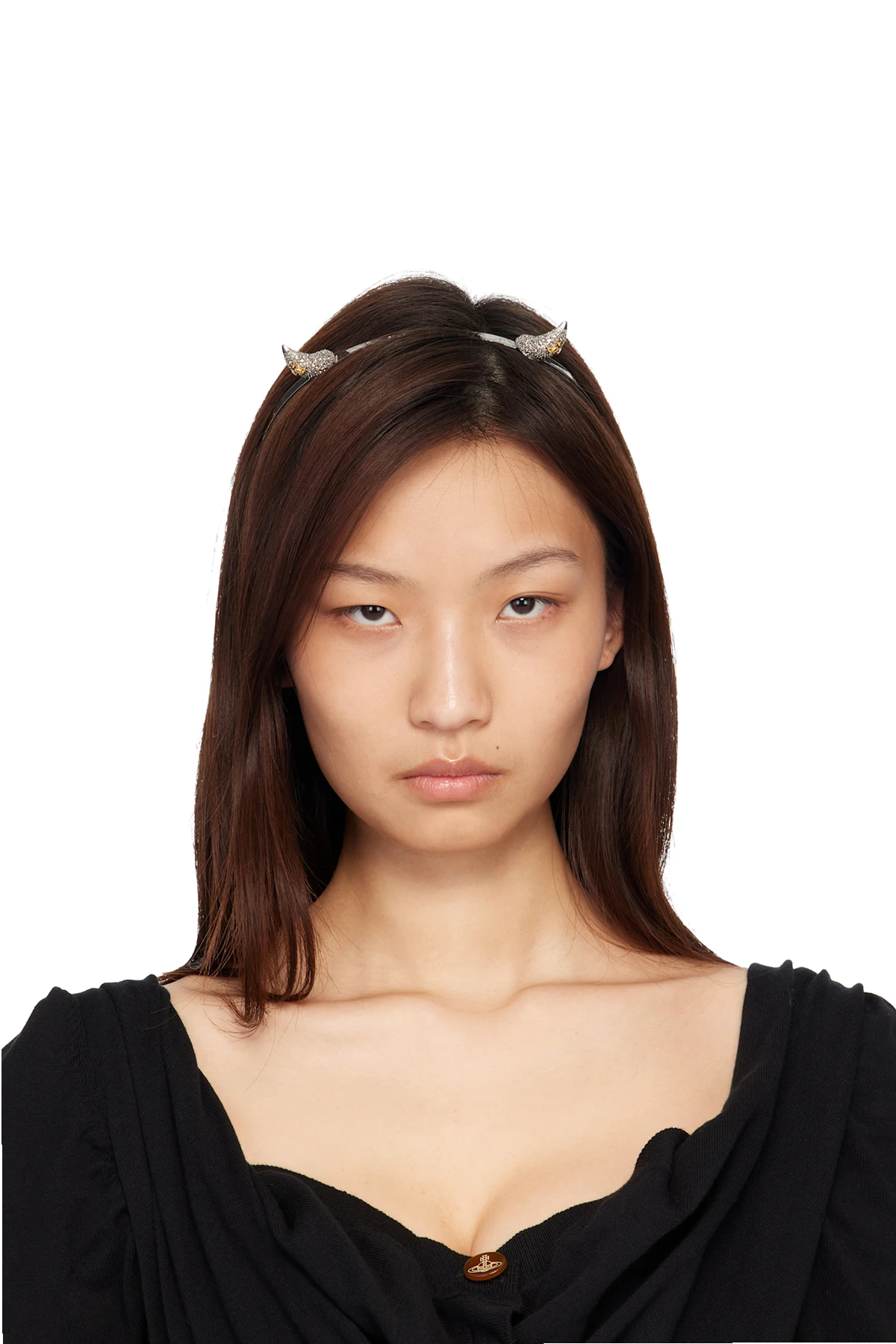 Silver Vivienne's Horn Alice Headband