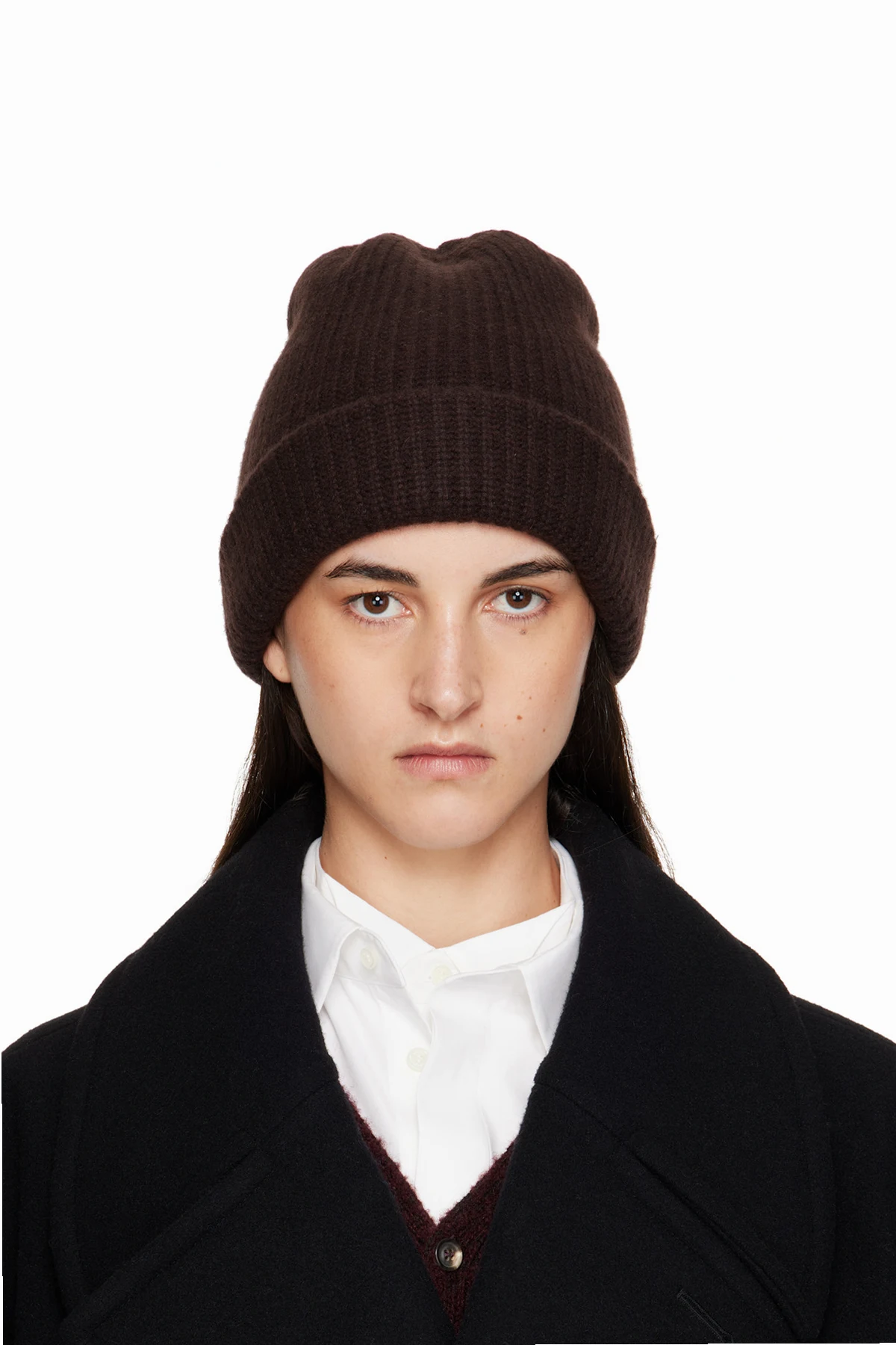 Brown Cashmere Beanie
