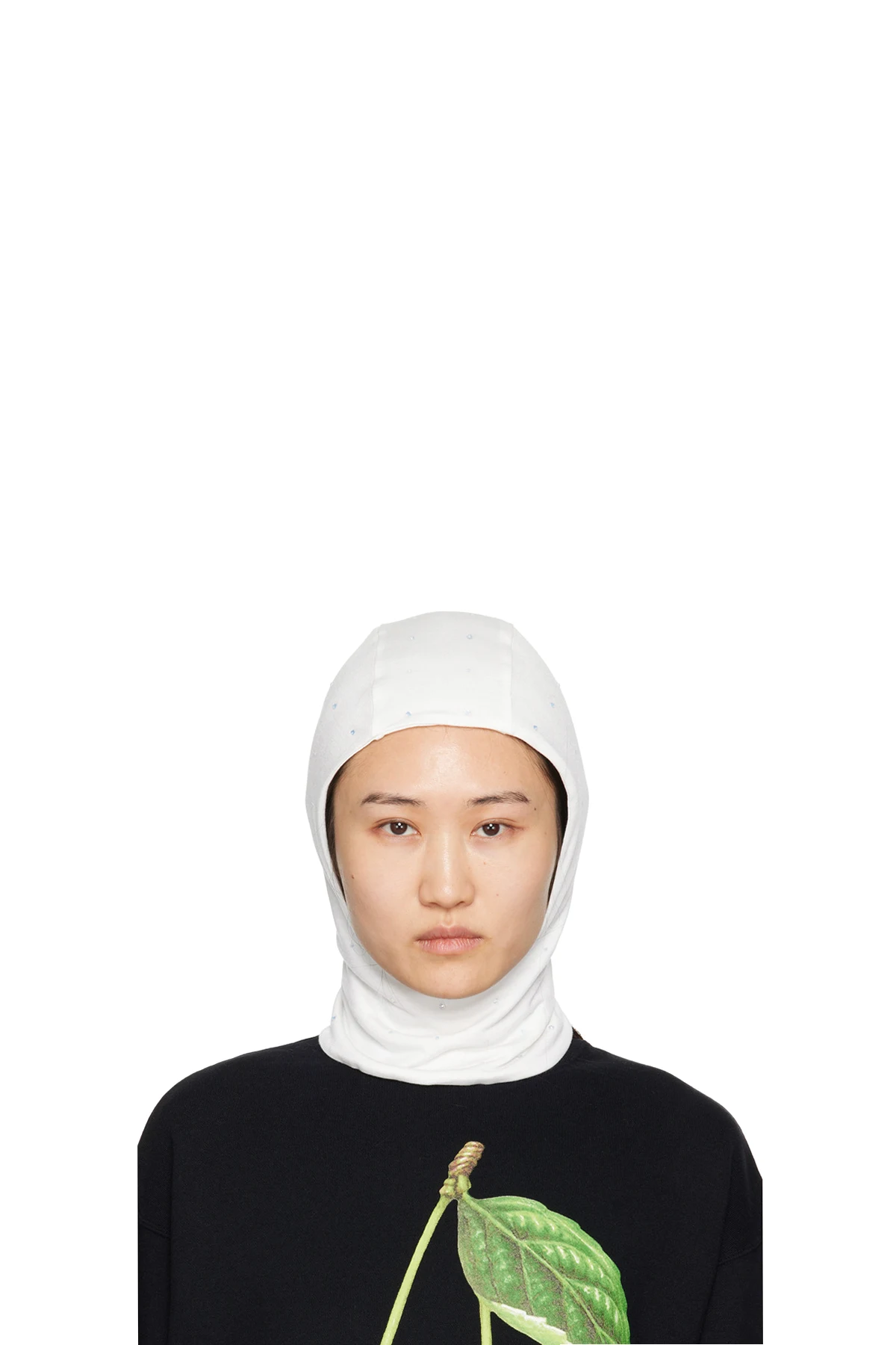 White Crystal-Cut Balaclava