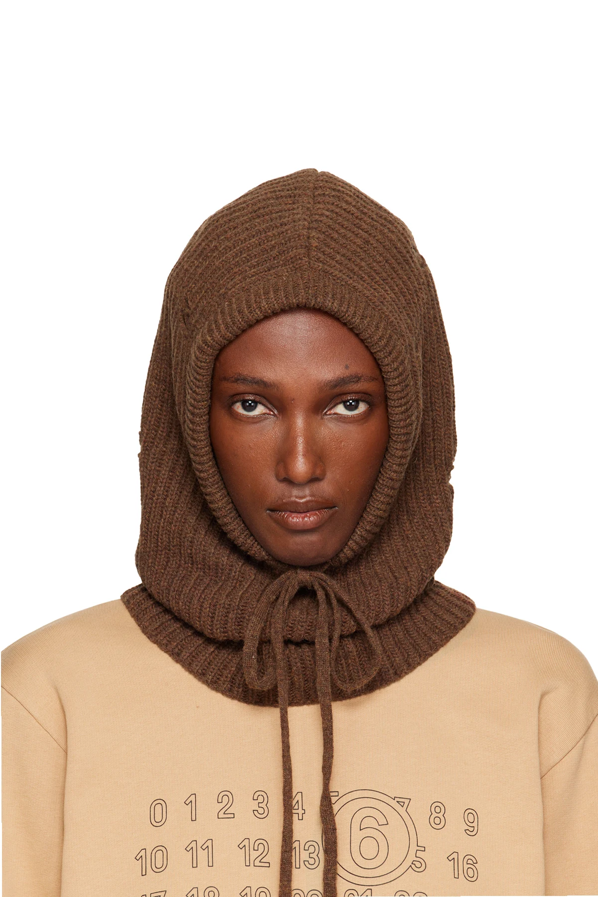 Brown Wool Hood