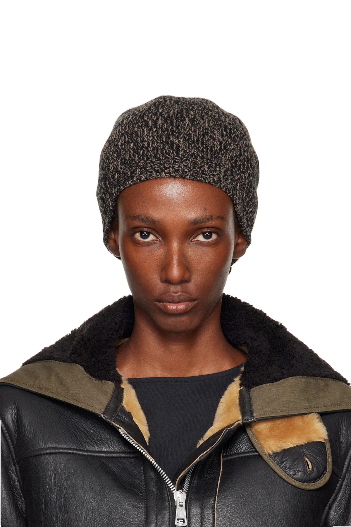 Black & Brown Classic Beanie