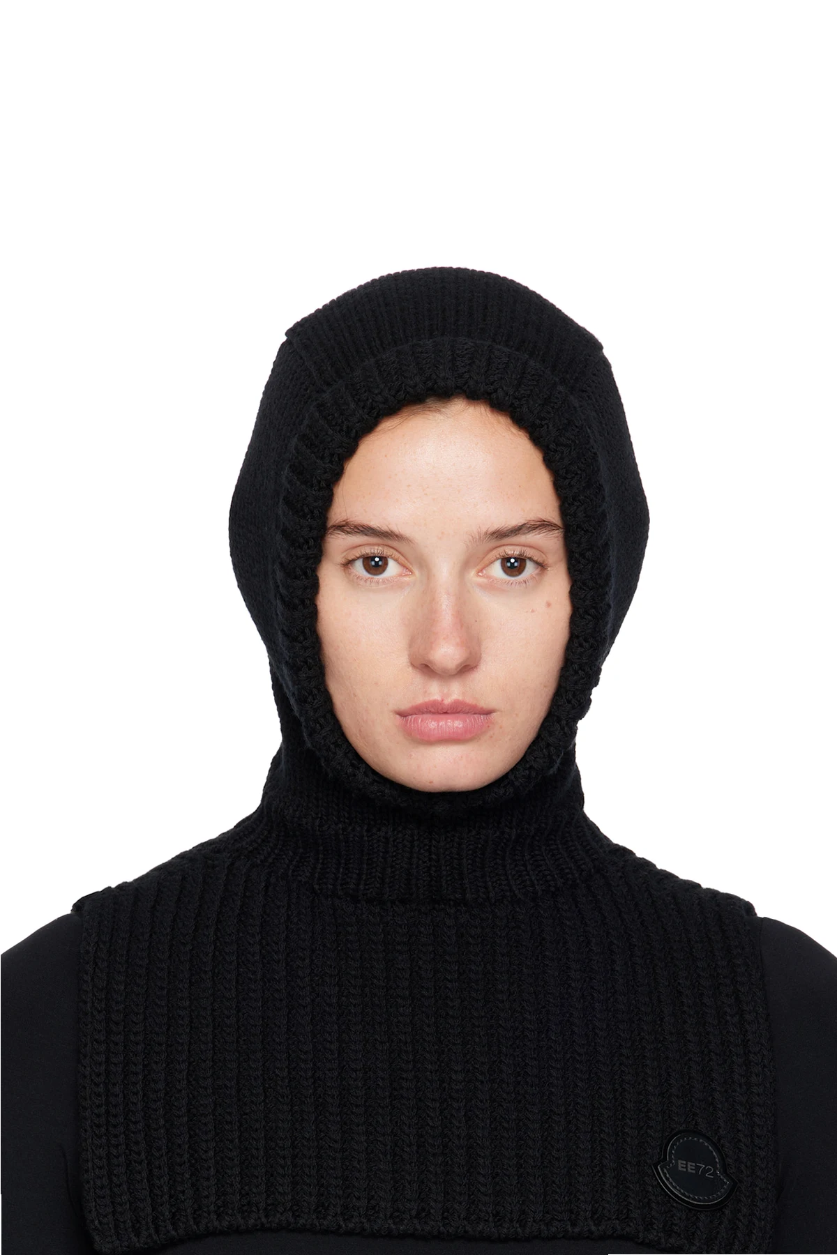 Moncler x EE72 Black Wool Balaclava
