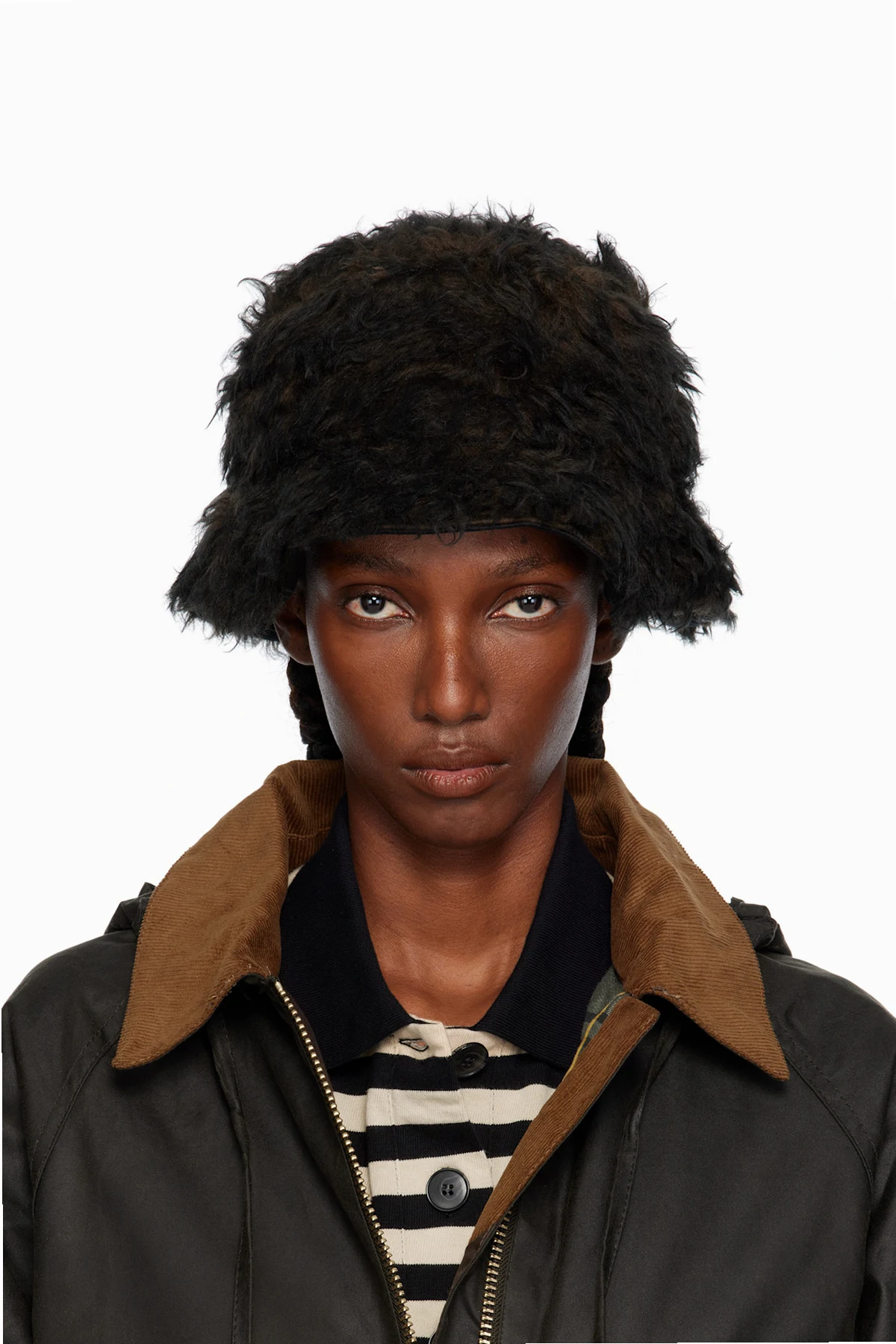 Brown Logo Hardware Bucket Hat