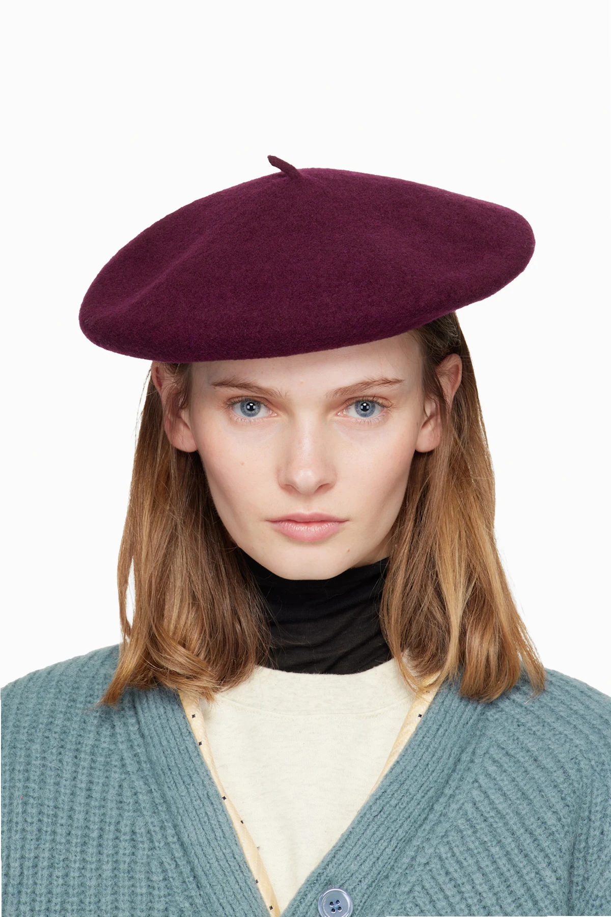 Burgundy Kijima Takayuki Edition Wool Beret