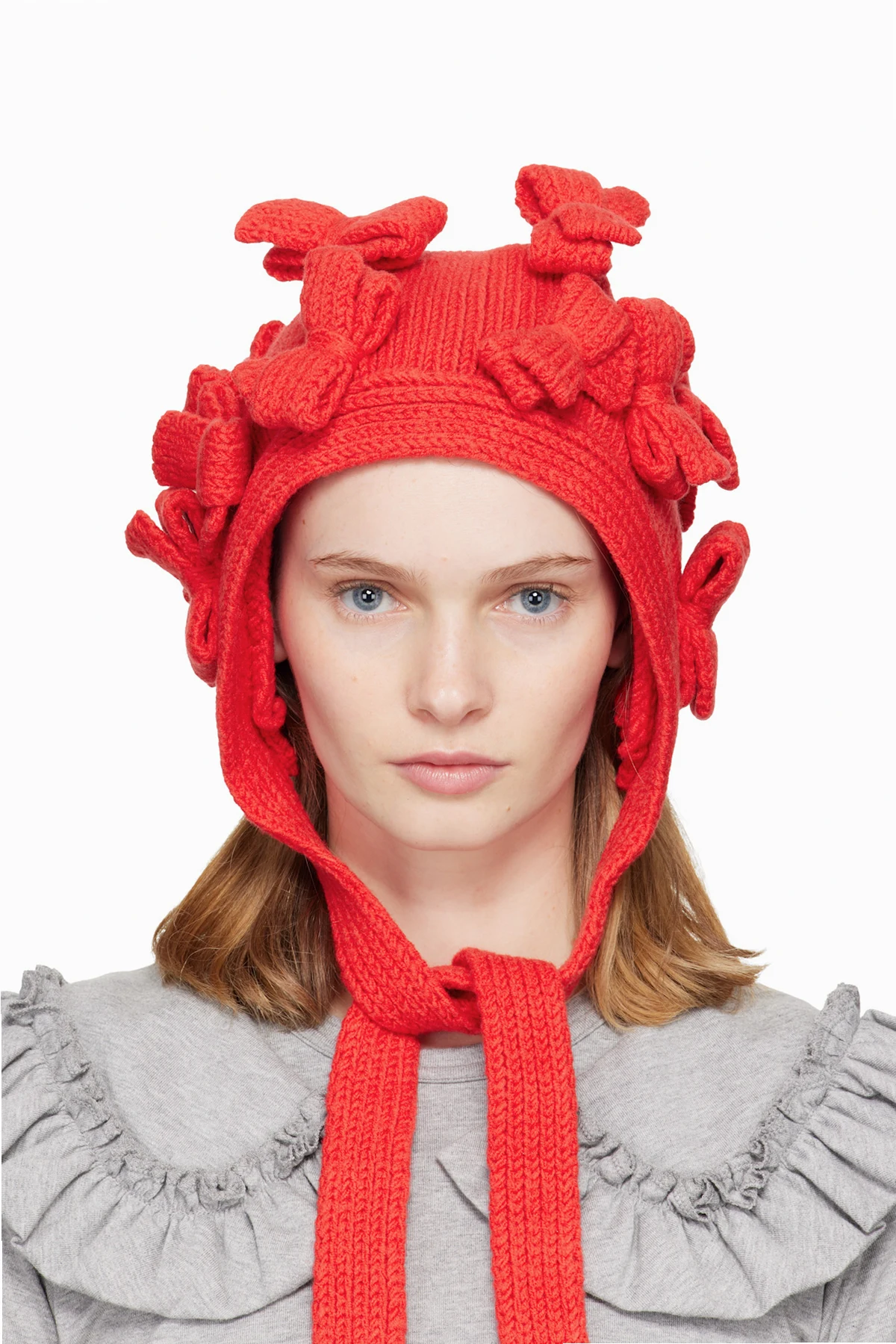 Red Bow Bonnet Hood