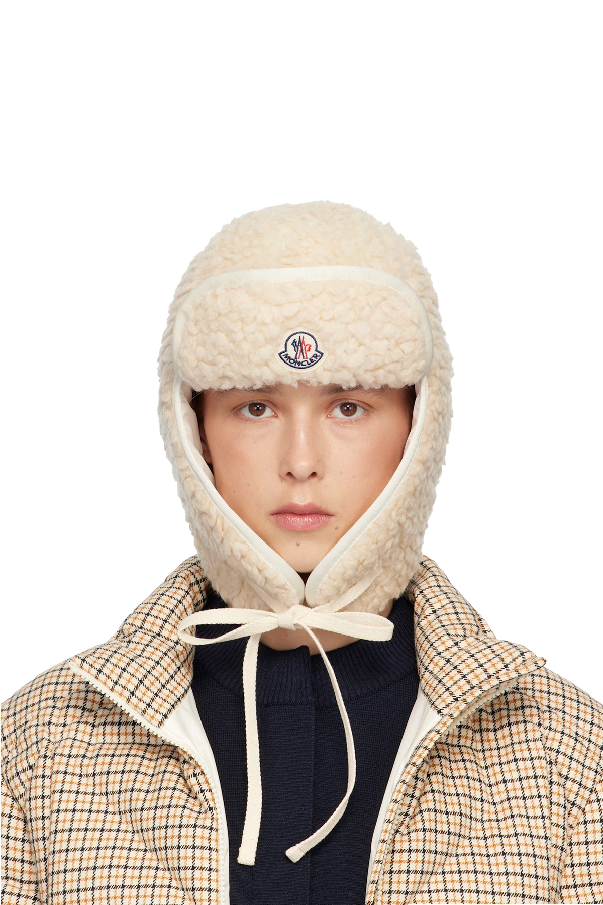 White Teddy Reversible Hat