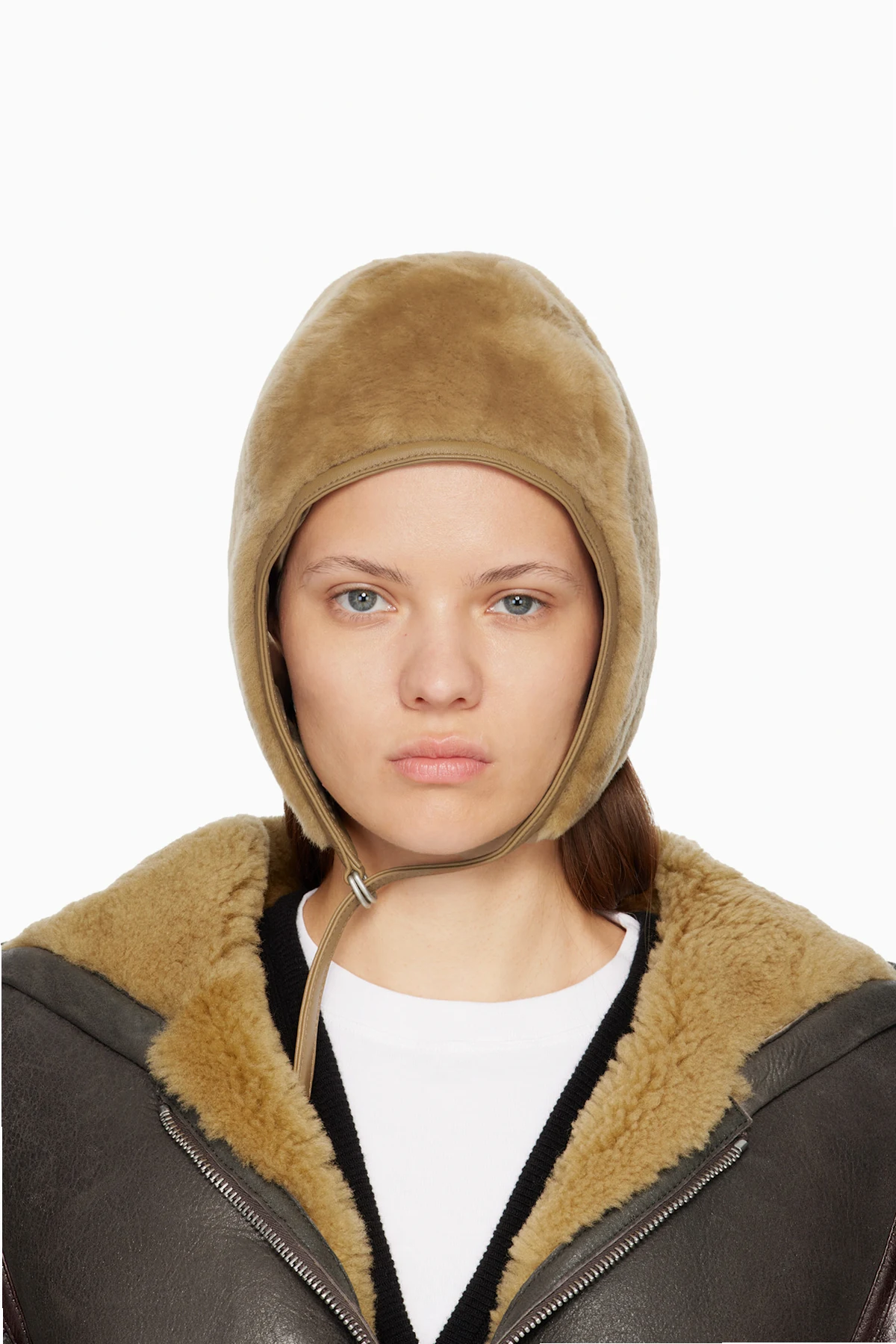 Brown Shearling Hat