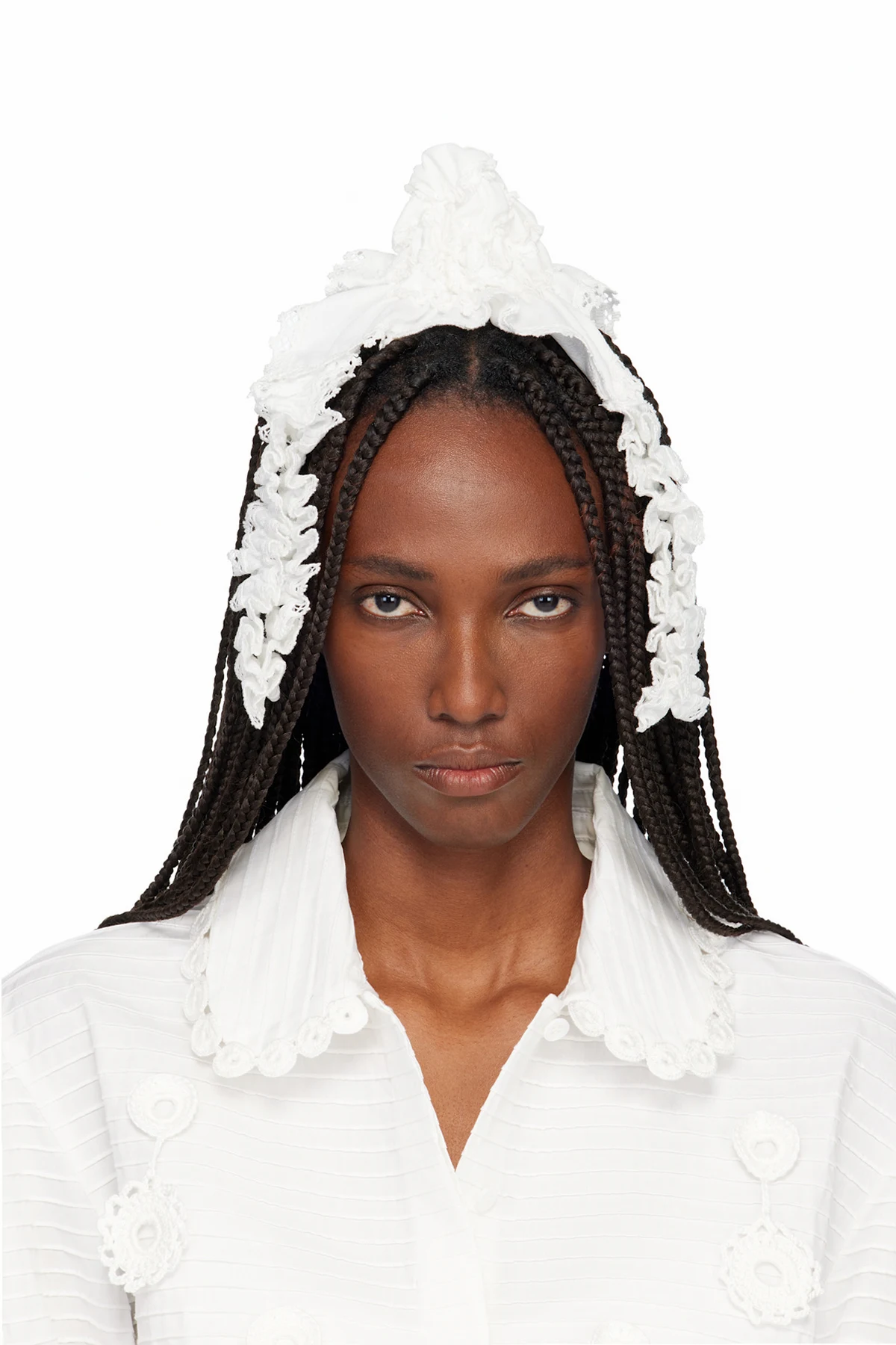 Off-White Women Swirl Shoot Woven Hair Clip