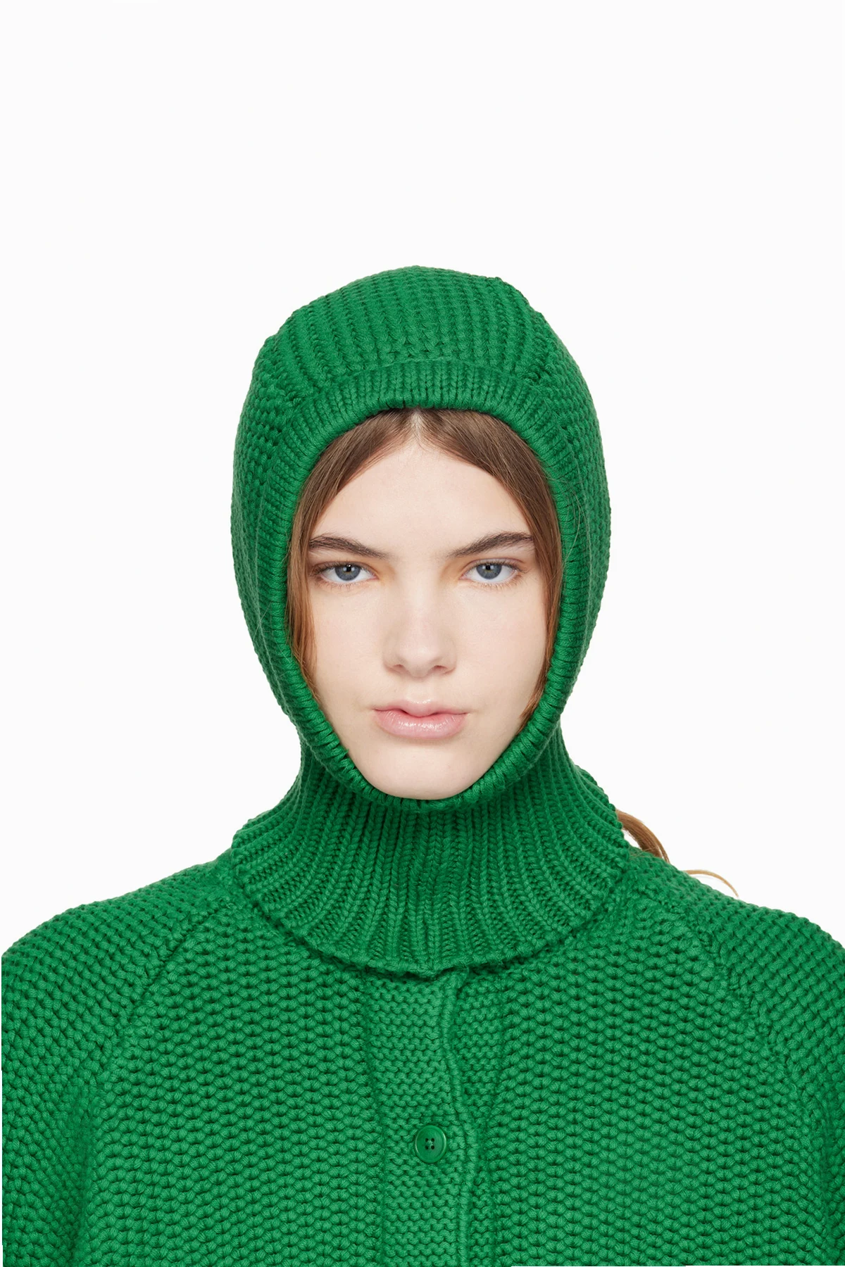 Green Cotton Balaclava