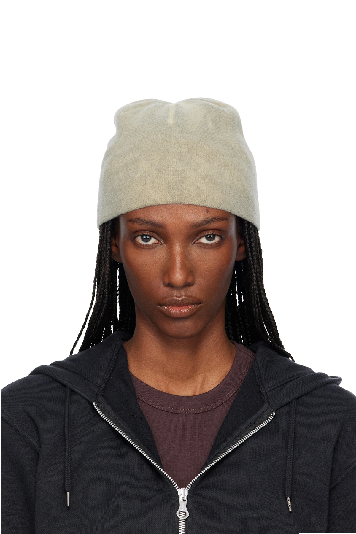 Gray Spray-Dyed Beanie
