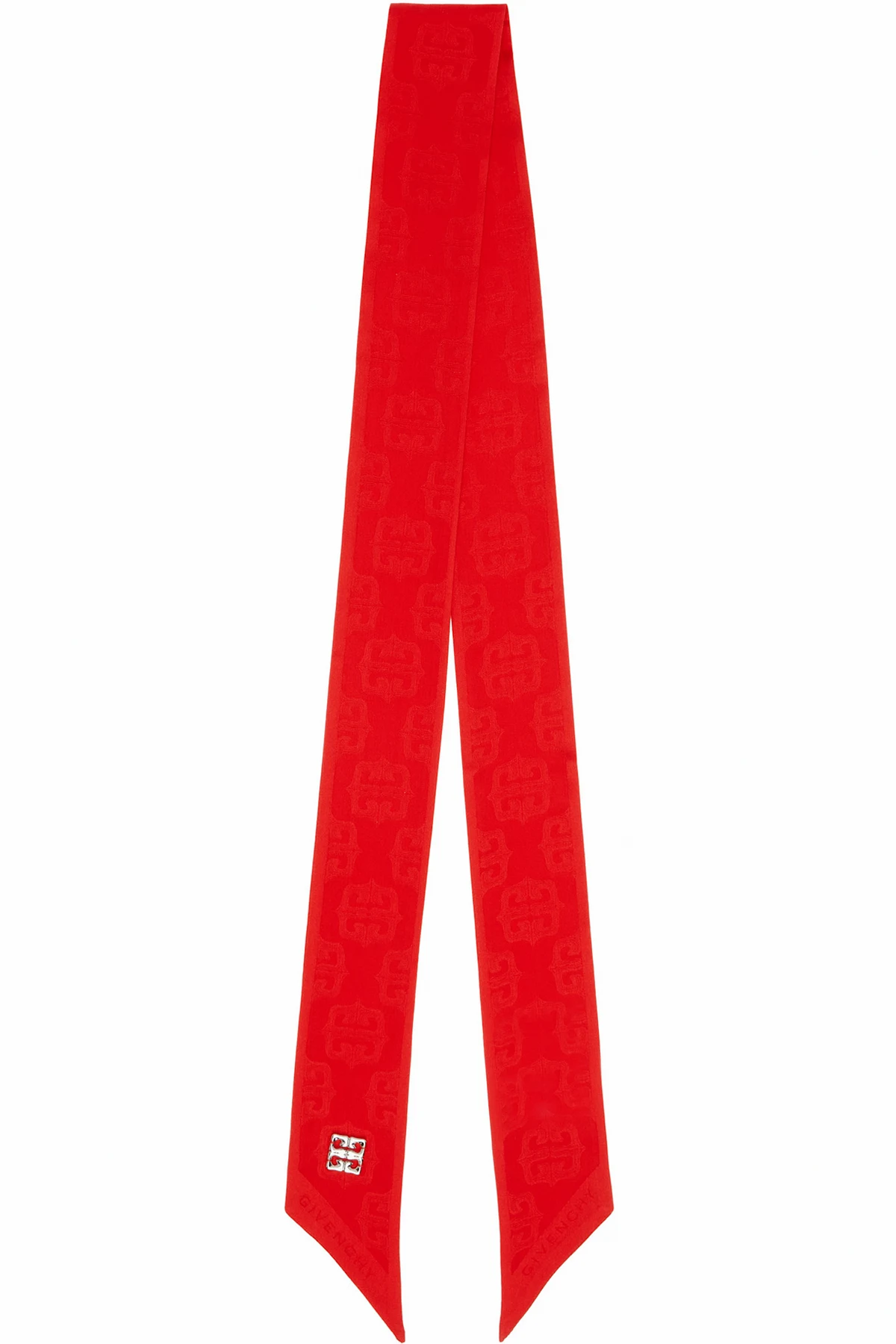 Red 4G Liquid Bandeau Rivet Bandeau Scarf