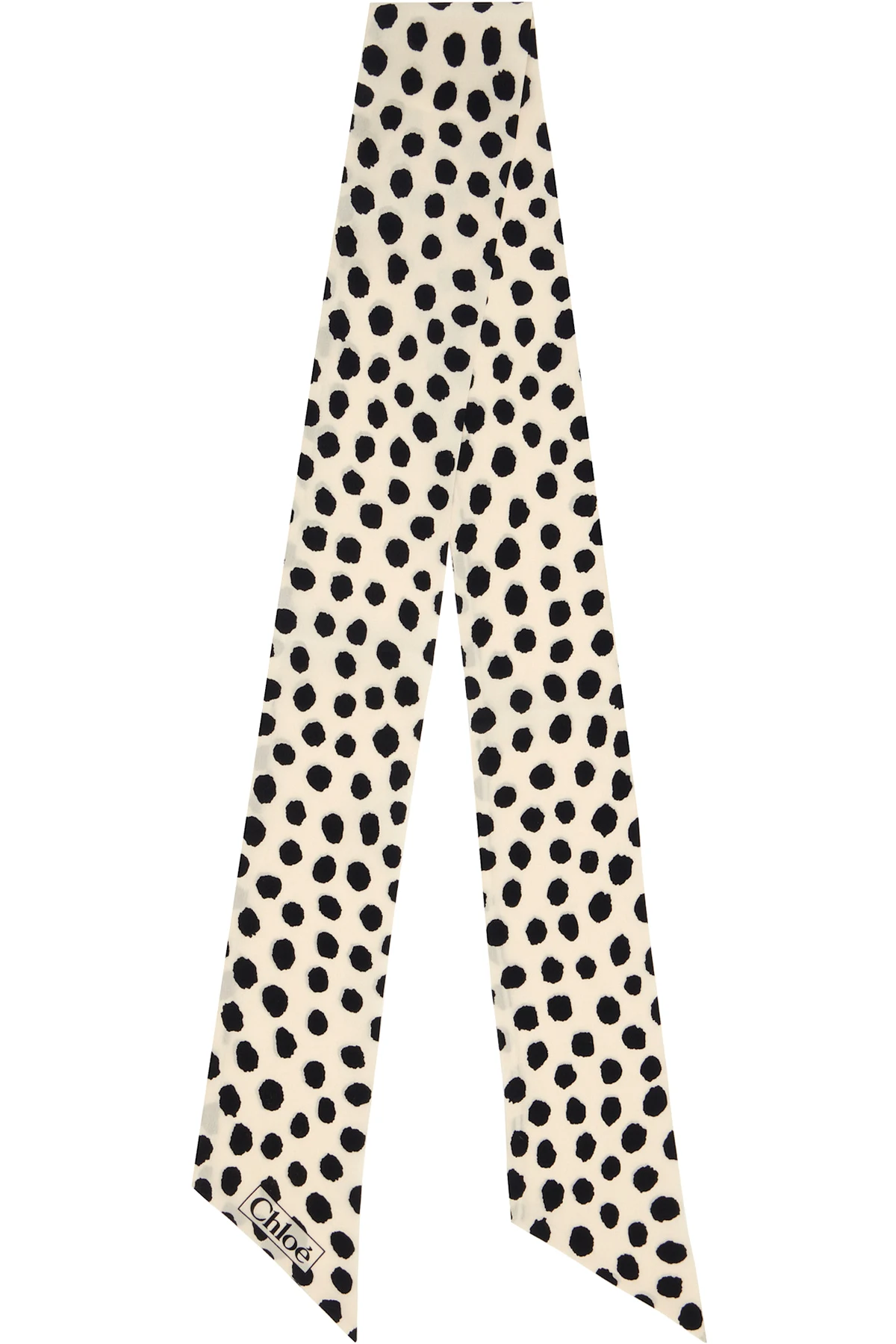 Off-White & Black 'The Chloé' Spotted Bandeau Scarf