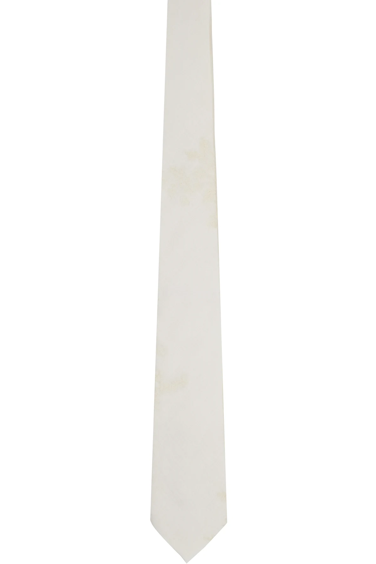 Off-White Embroidered Tie