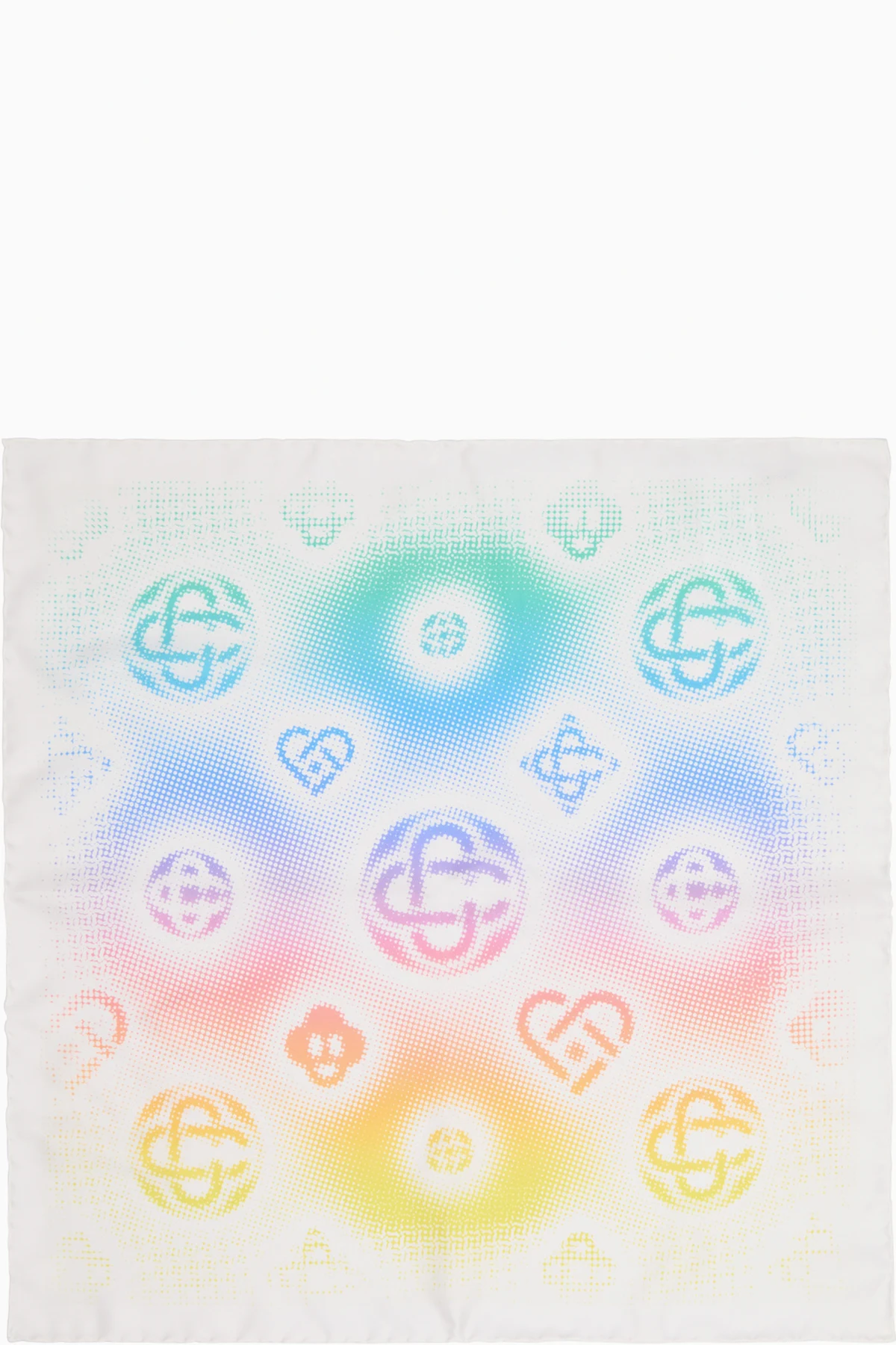 Multicolor Medium Silk Scarf