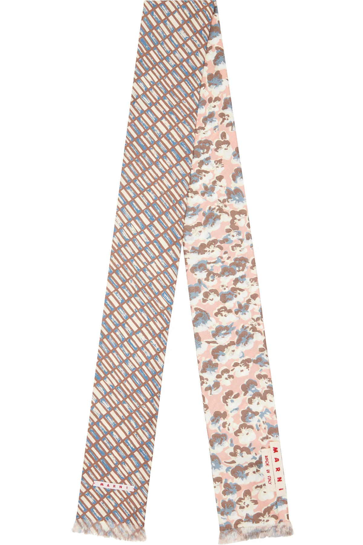 Multicolor Contrast Prints Scarf