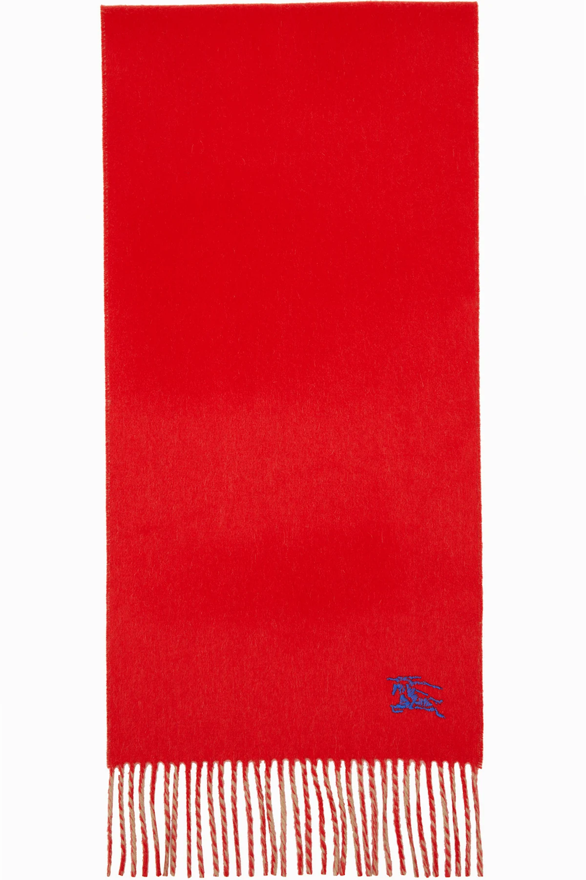 Red & Tan Reversible Cashmere Scarf