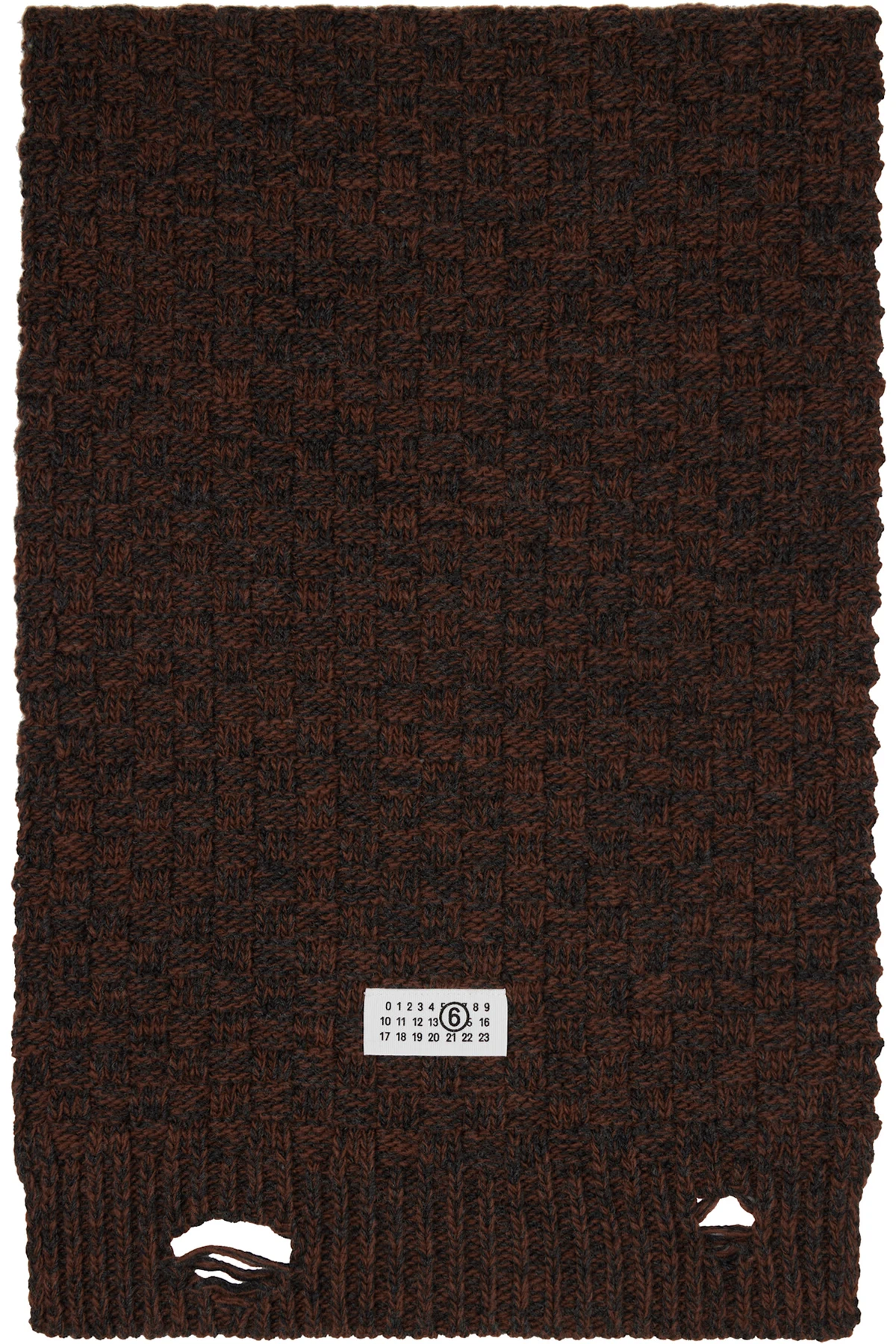 Brown Distressed Scarf