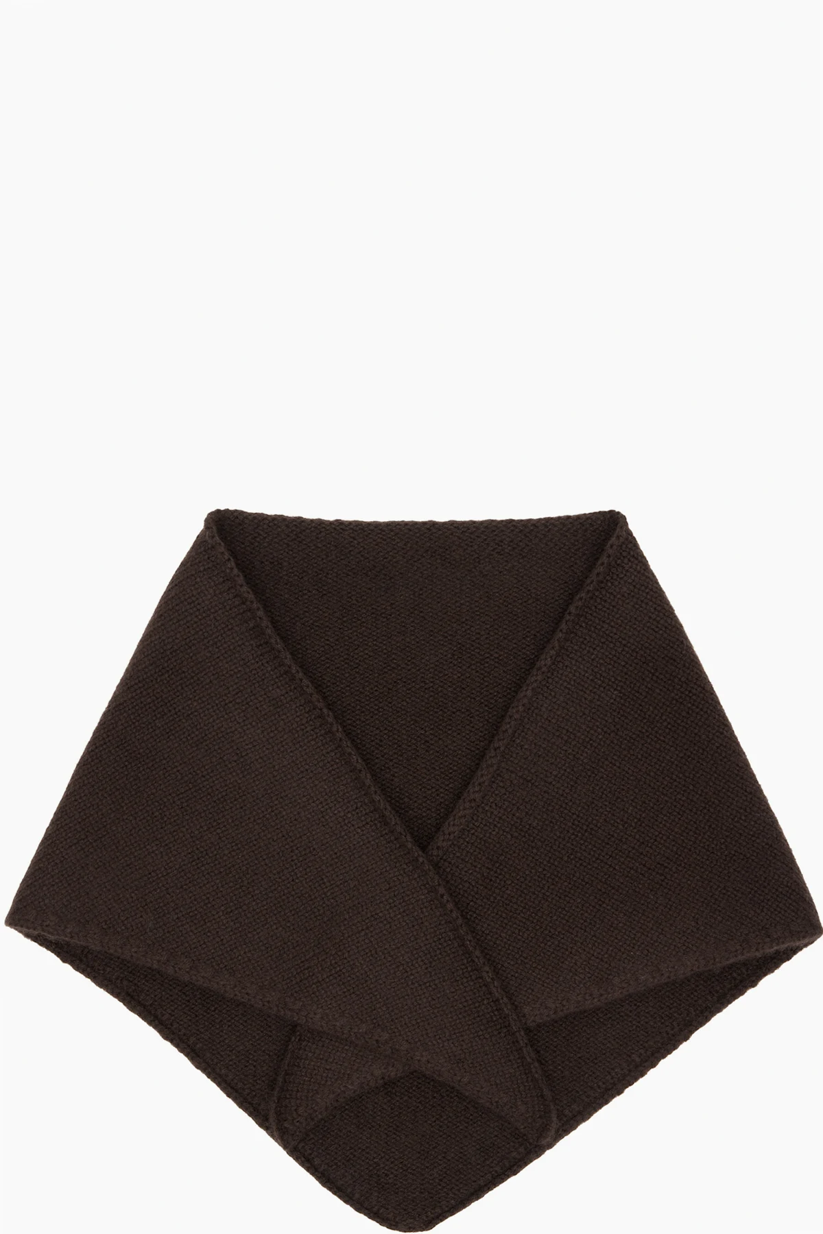 Brown Cashmere Bandana Scarf