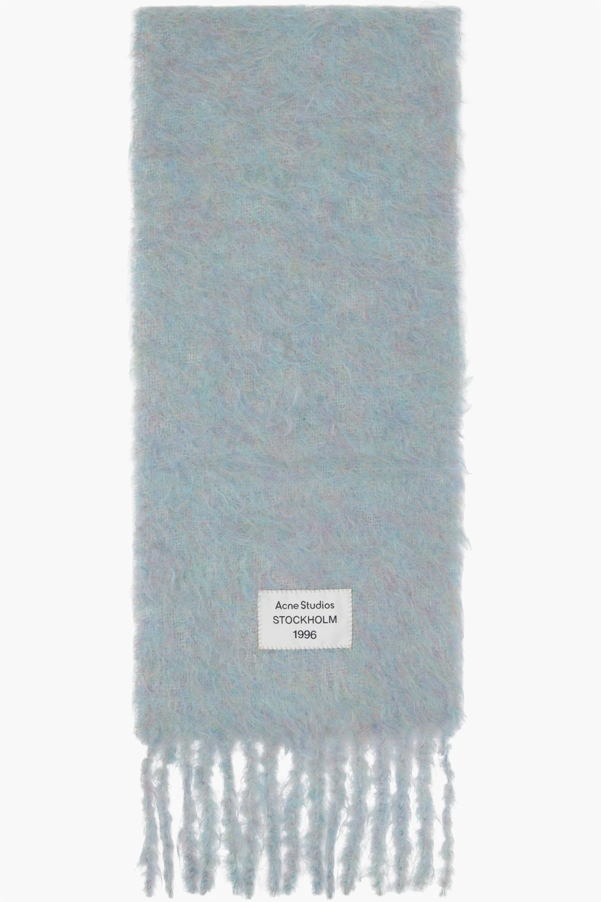 Blue Logo Wool Scarf