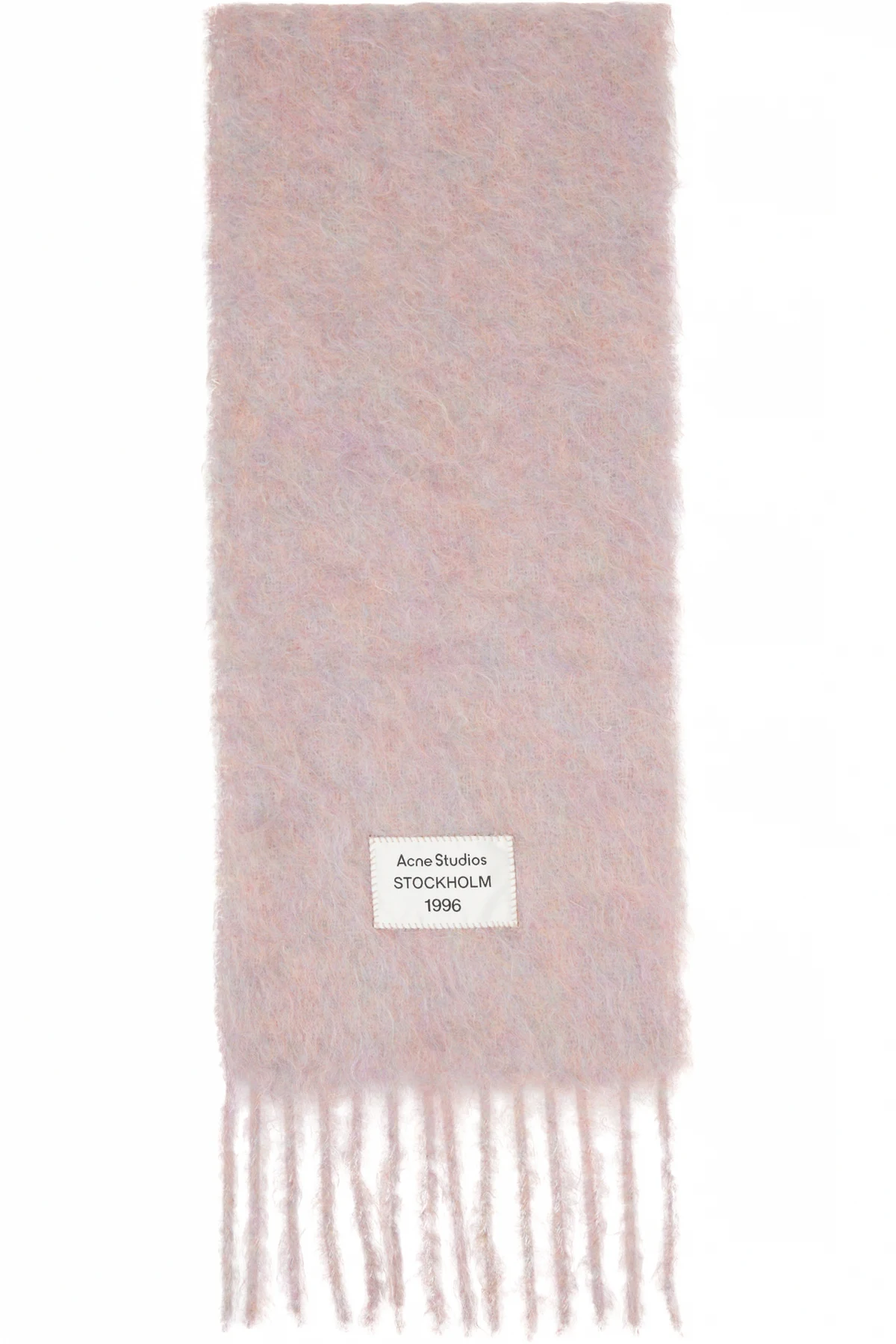 Pink Mohair & Wool Scarf