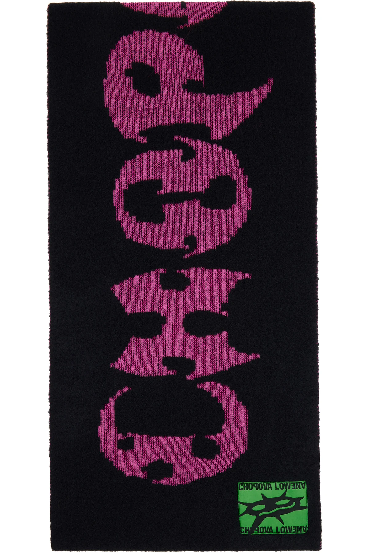 Black & Pink Cyber 'Chopova Lowena' Scarf