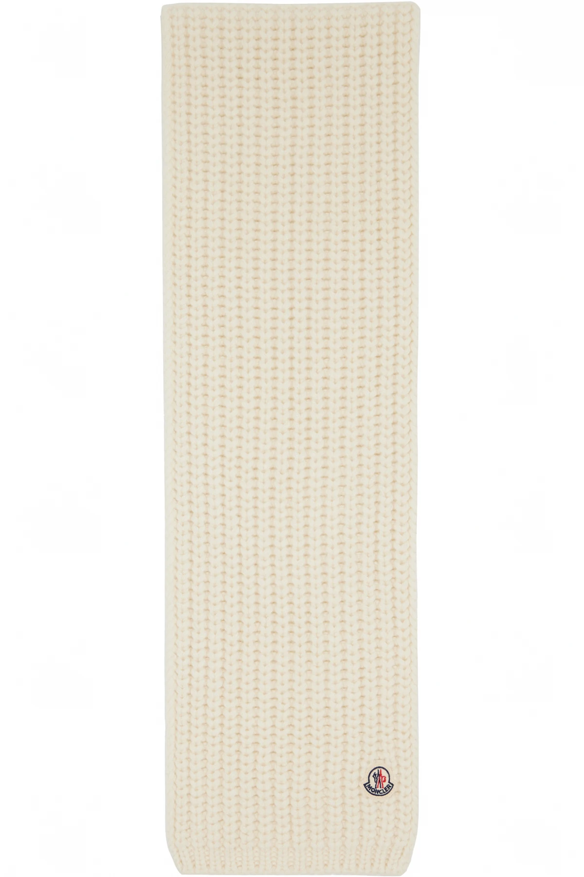 Off-White Ribbed Scarf