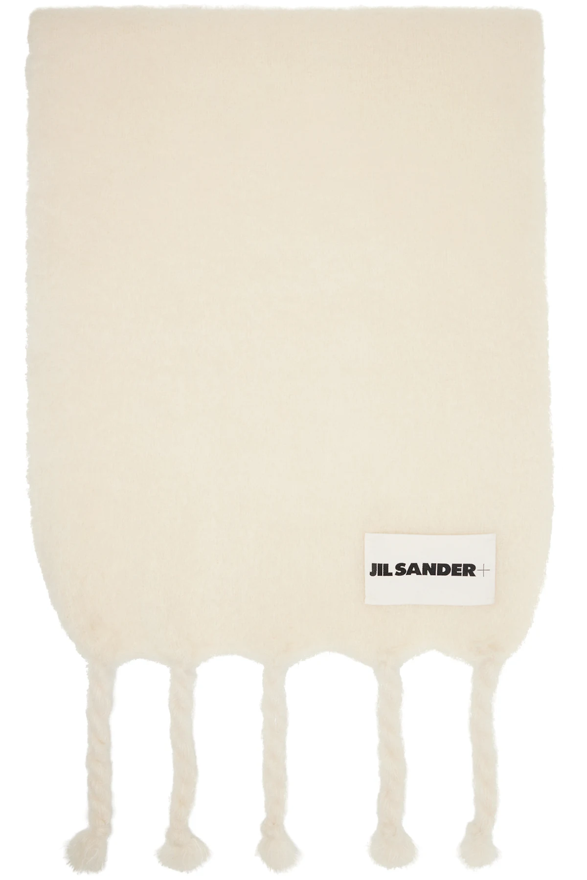 Off-White Wide Wool Blend Scarf