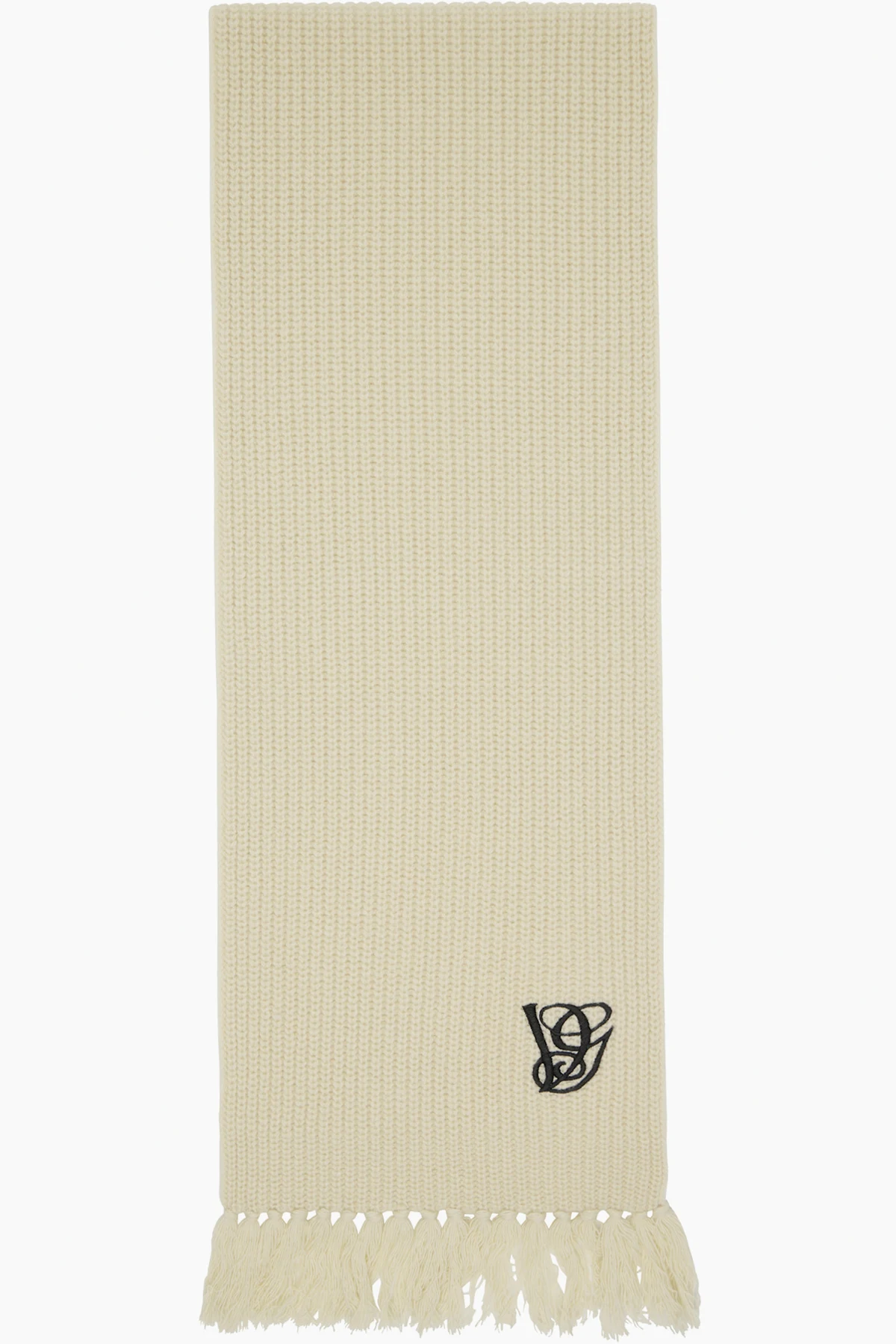 Off-White Wool Scarf