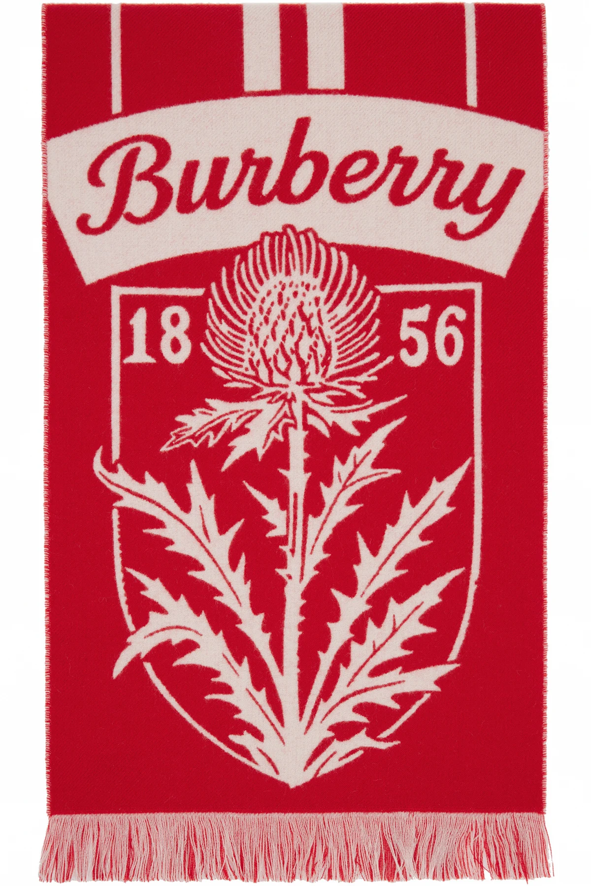 Red Thistle Shield Wool Scarf