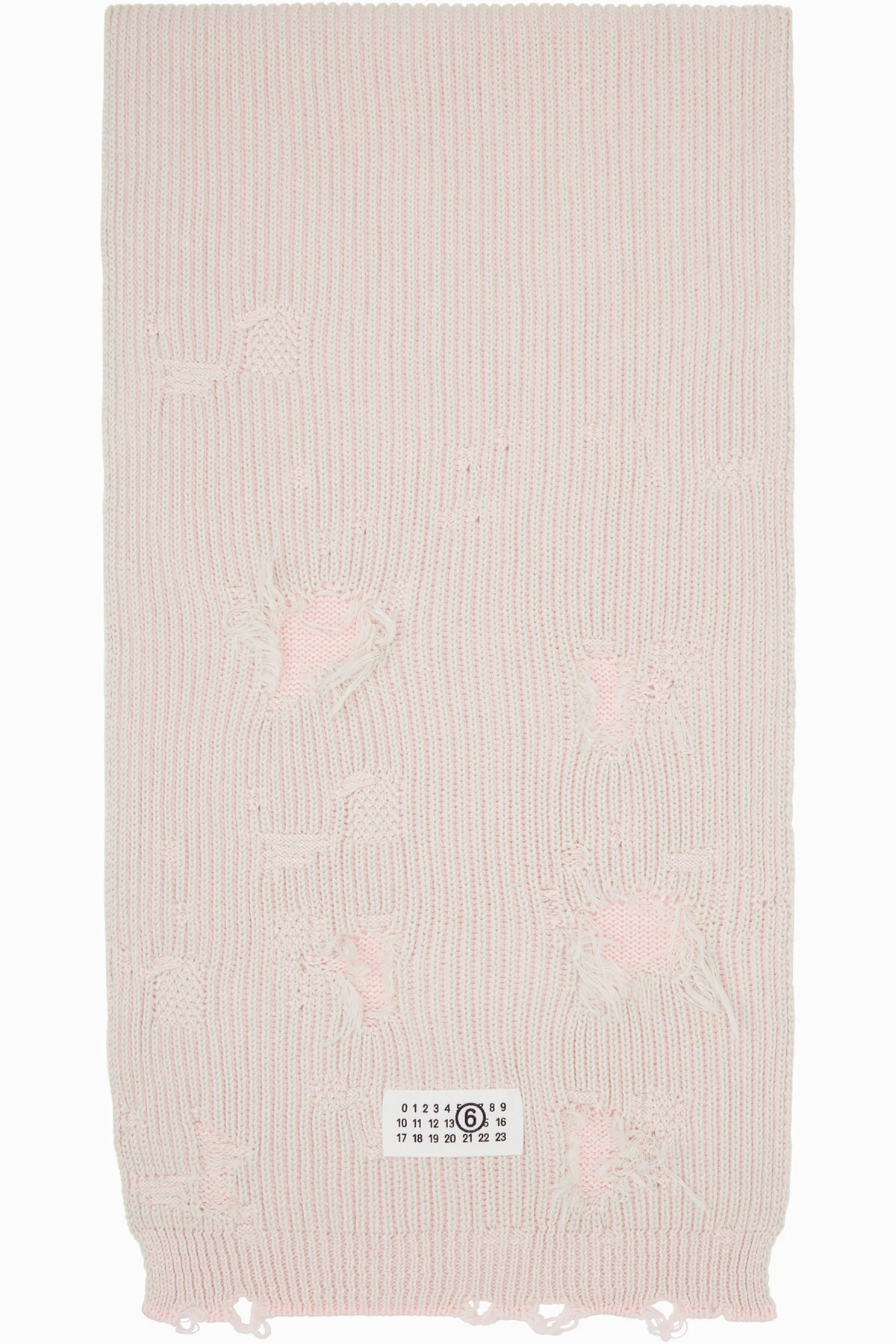 Gray & Pink Amended Optical Ribs Scarf